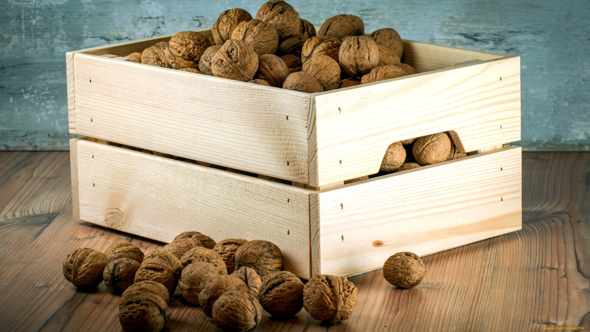 еда, орехи, , каштаны, , какао-бобы, деревянный, ящик, грецкие