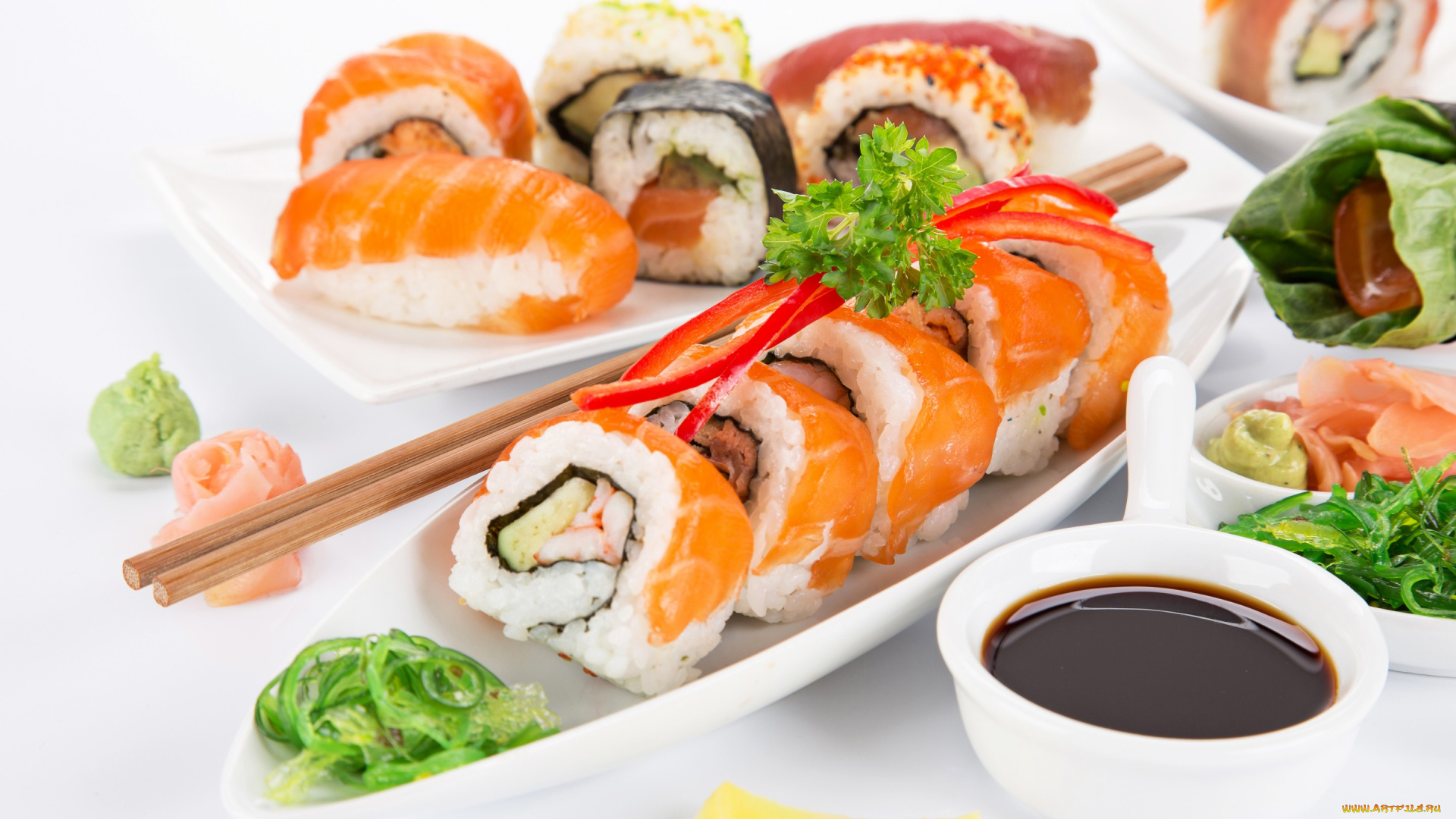 еда, рыба, , морепродукты, , суши, , роллы, имбирь, роллы, суши, вкусно, морепродукты, васаби, соус