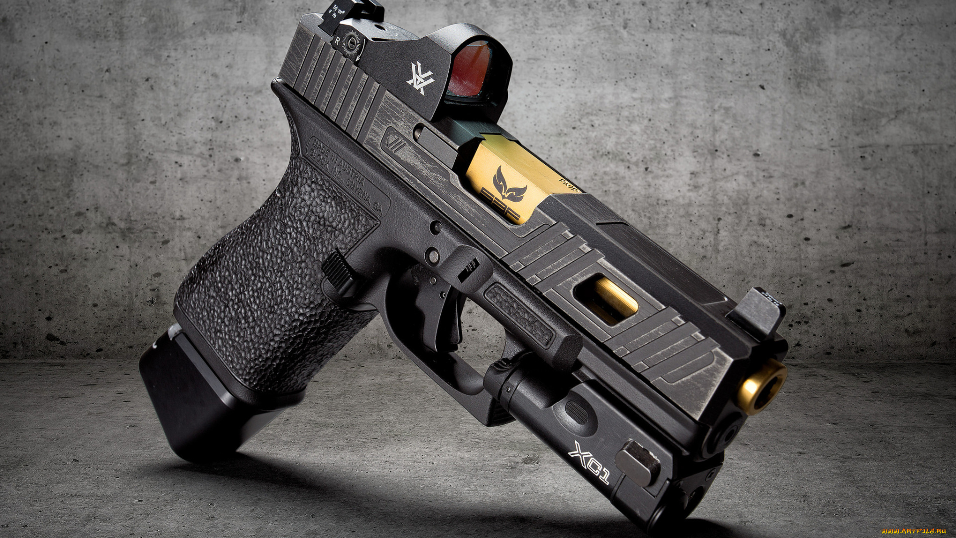 оружие, пистолеты, пистолет, самозарядный, glock, 19, стиль