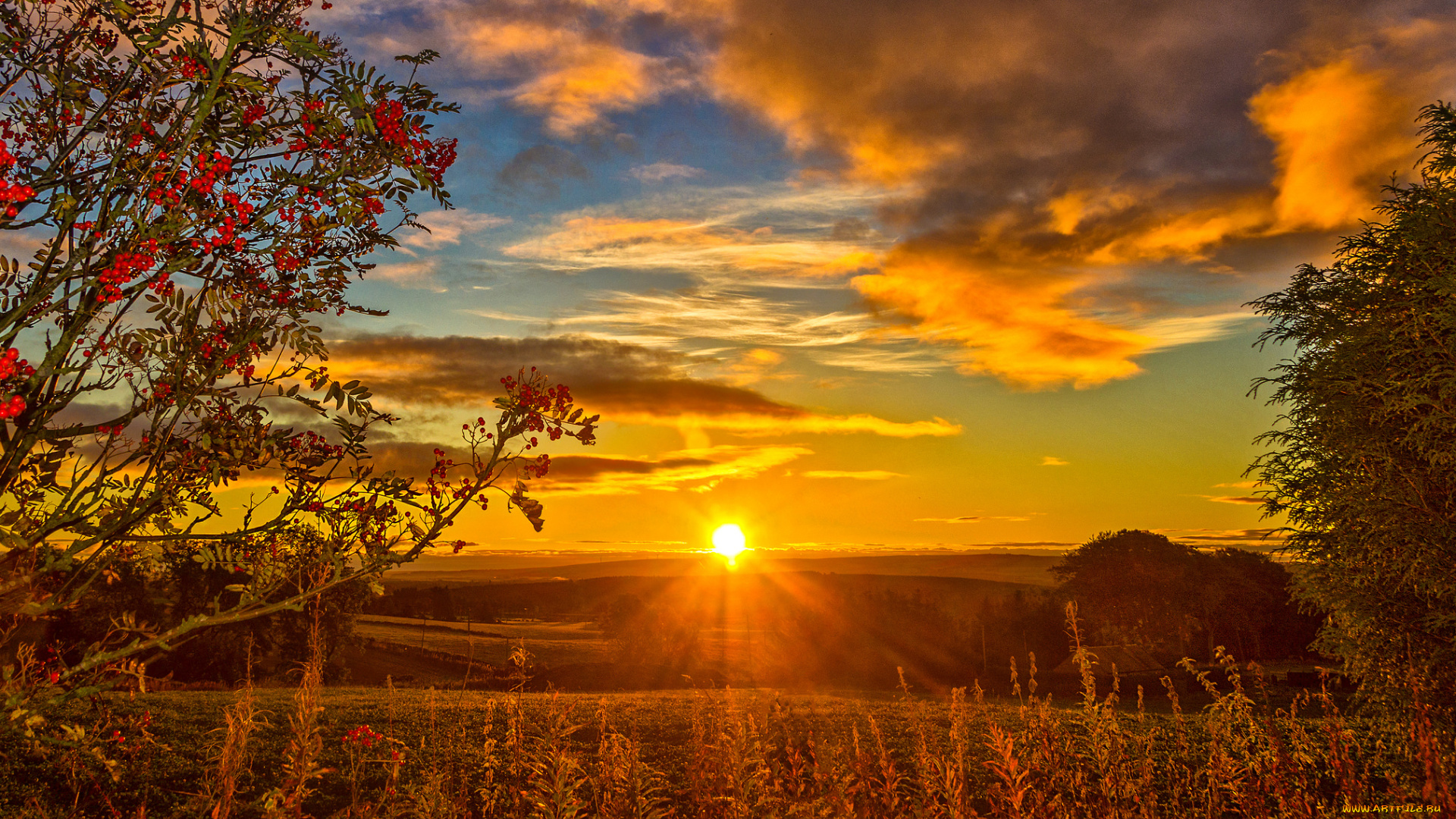 природа, восходы, закаты, рассвет