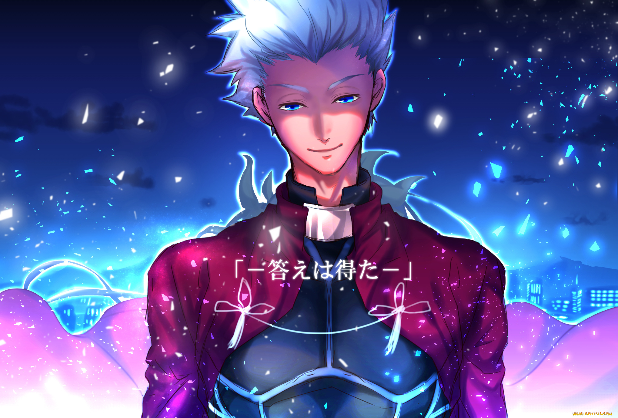 аниме, fate, stay, night, парень