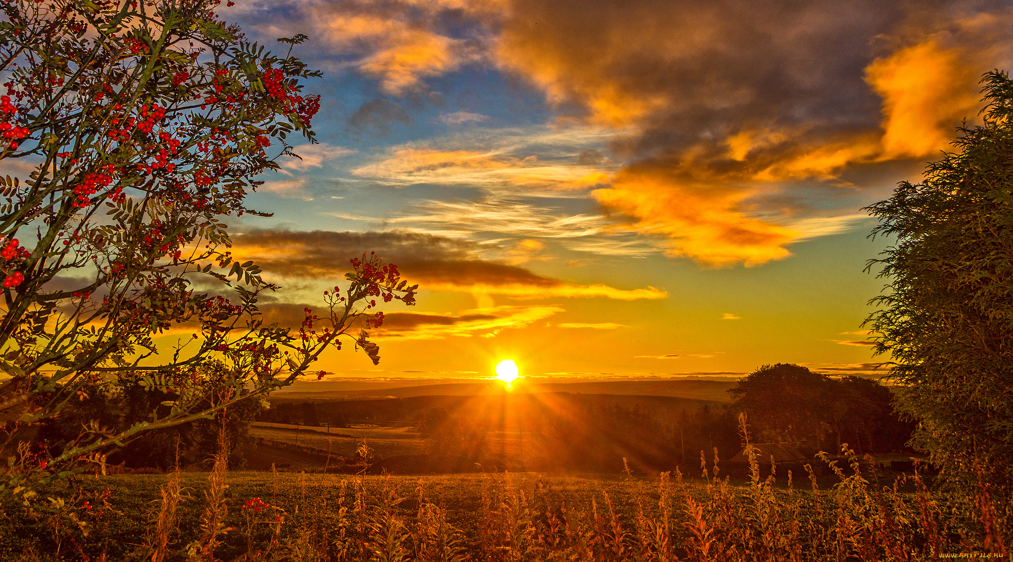 природа, восходы, закаты, рассвет