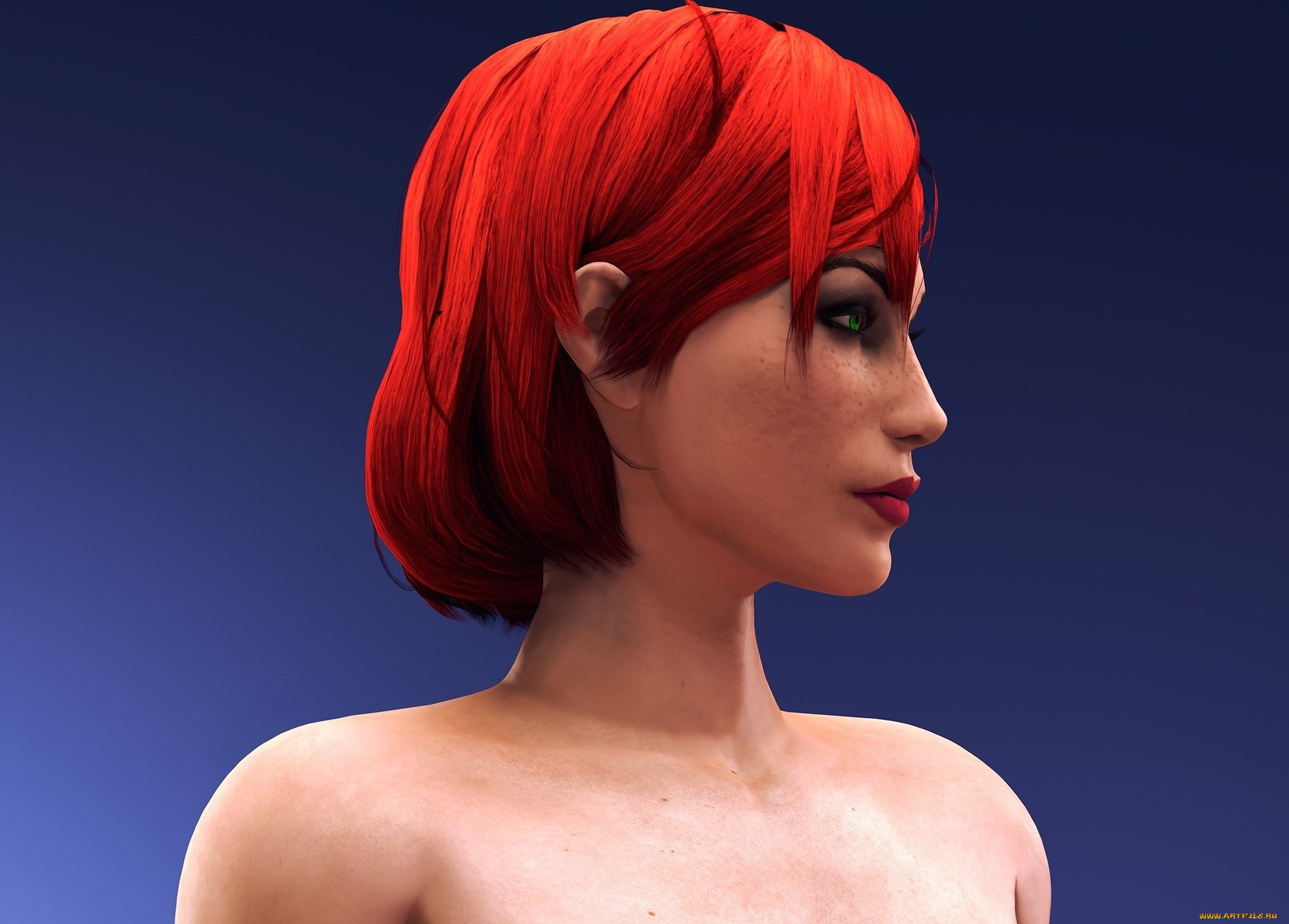 3д, графика, портрет, , portraits, фон, взгляд, девушка