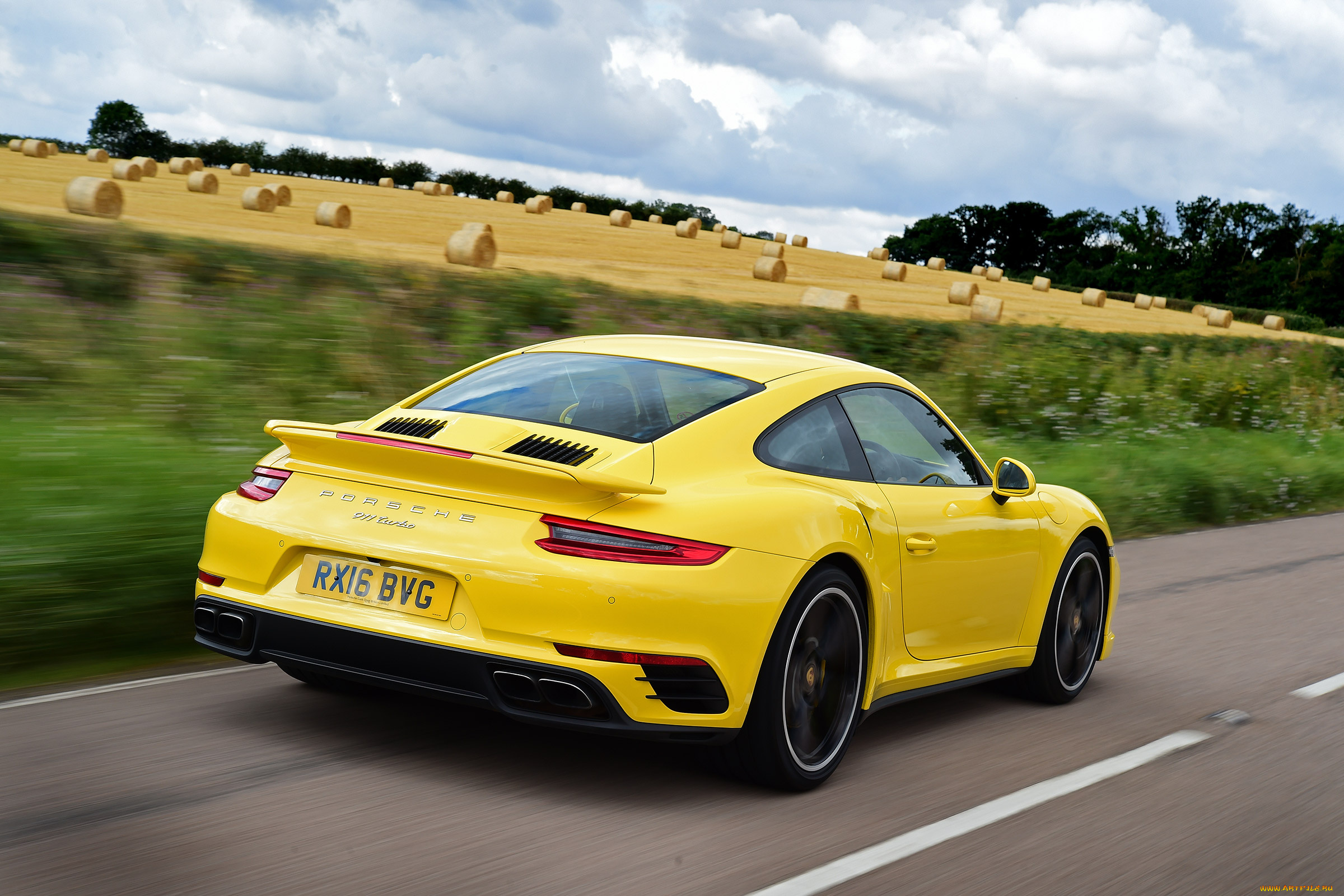 автомобили, porsche, 991, uk-spec, coupe, turbo, 911, 2016г