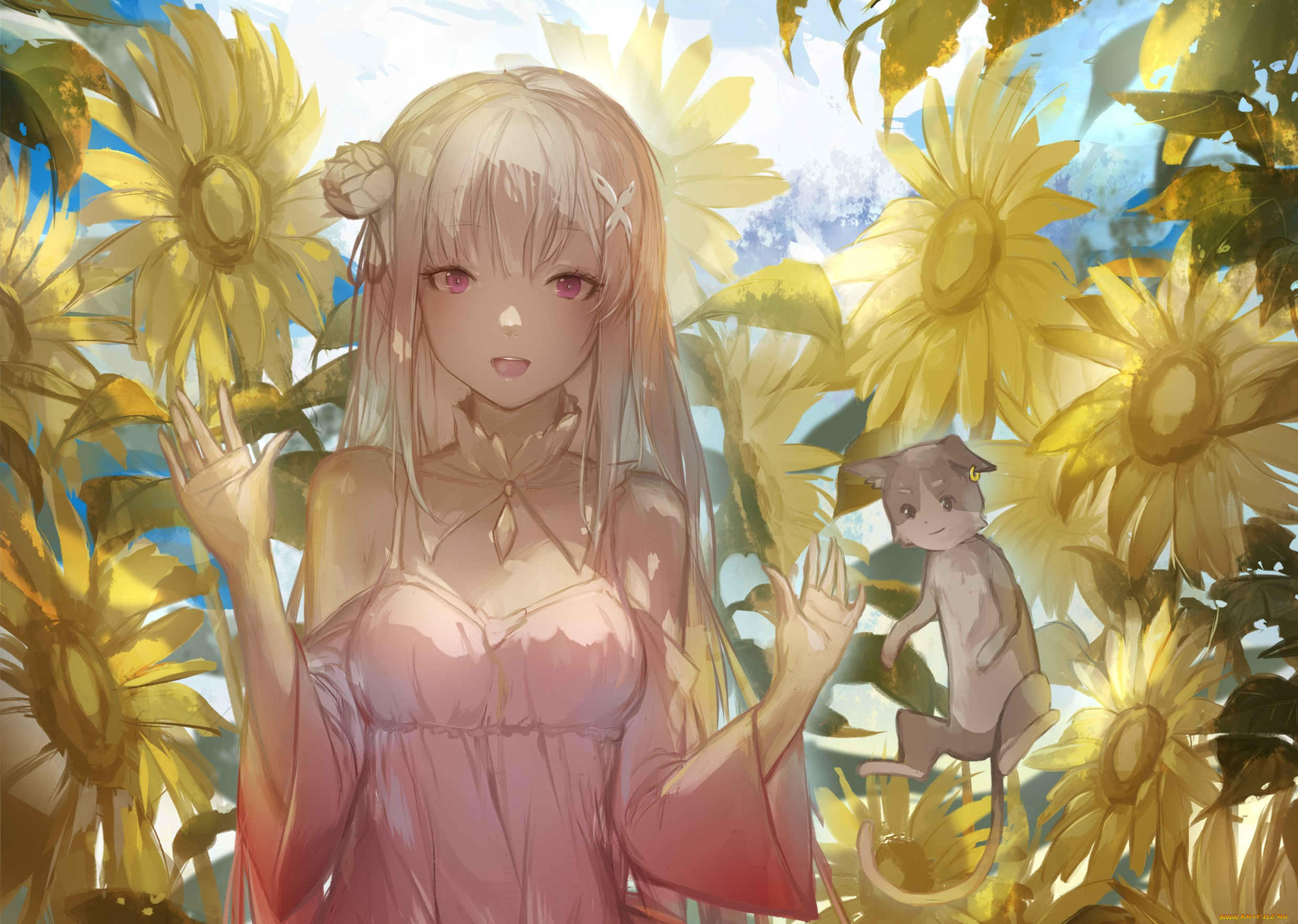 аниме, re, , zero, kara, hajimeru, isekai, seikatsu, emilia