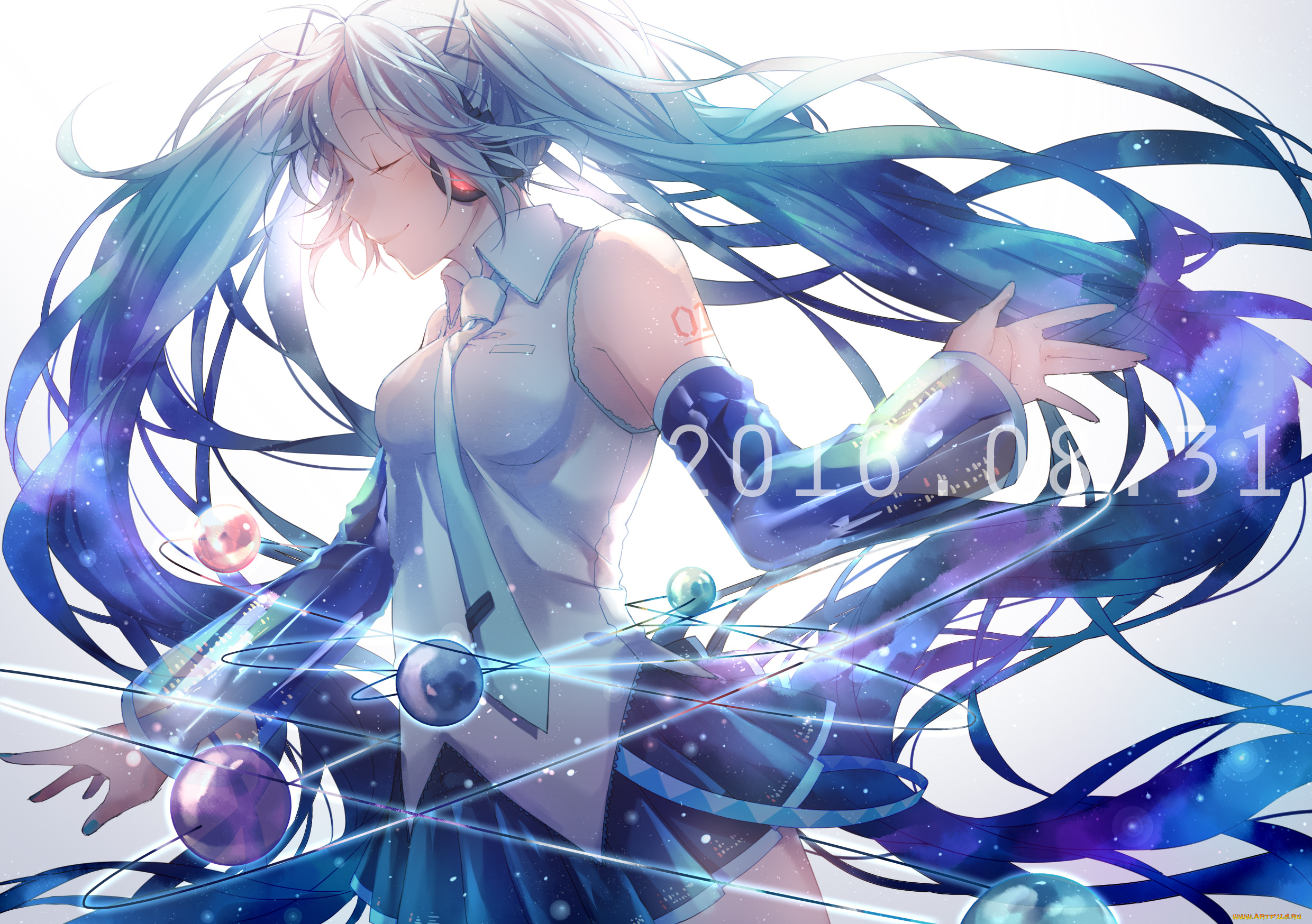 аниме, vocaloid, hatsune, miku