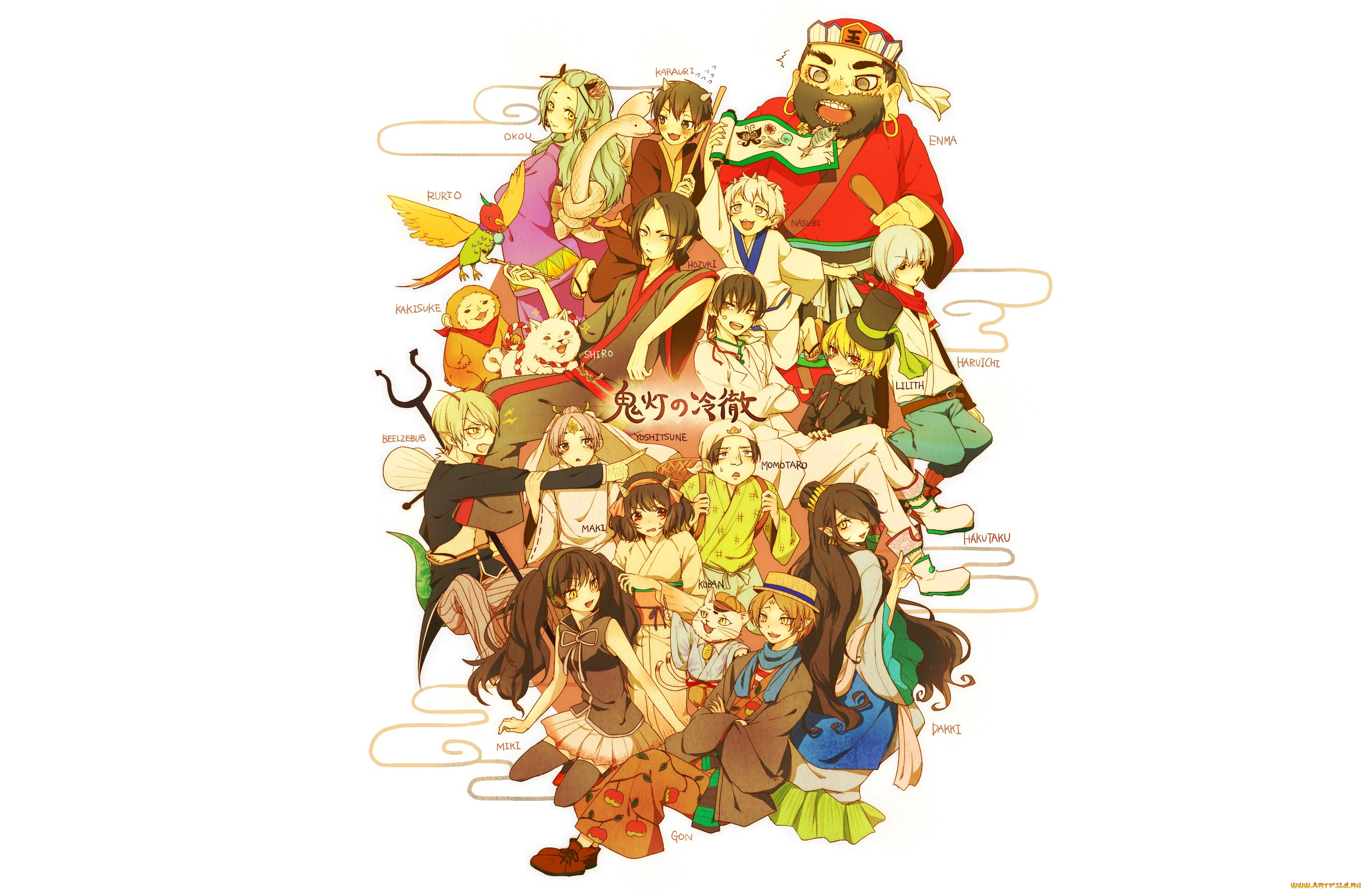 аниме, hoozuki, no, reitetsu, hoozuki, no, reitetsu