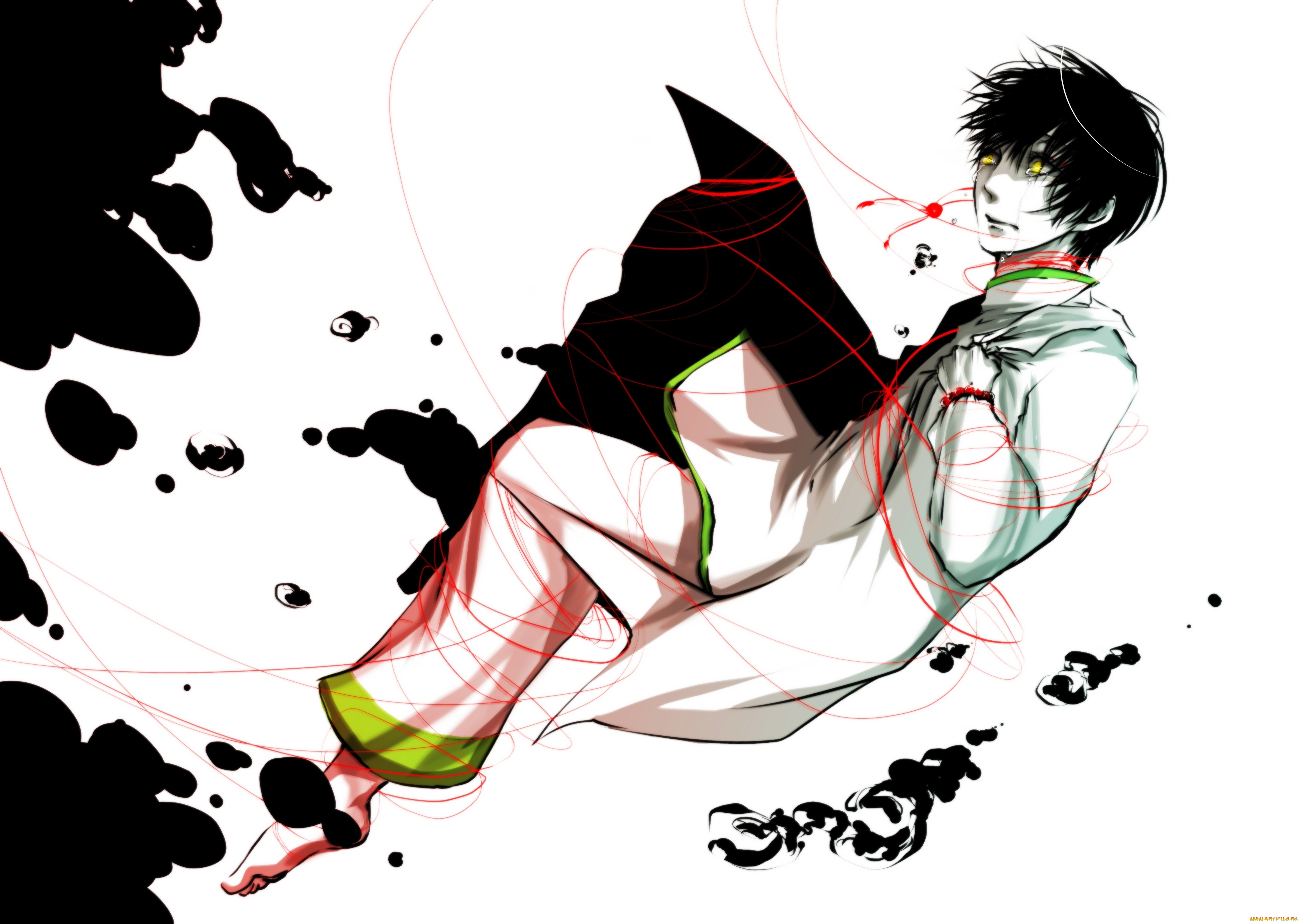 аниме, hoozuki, no, reitetsu, hakutaku