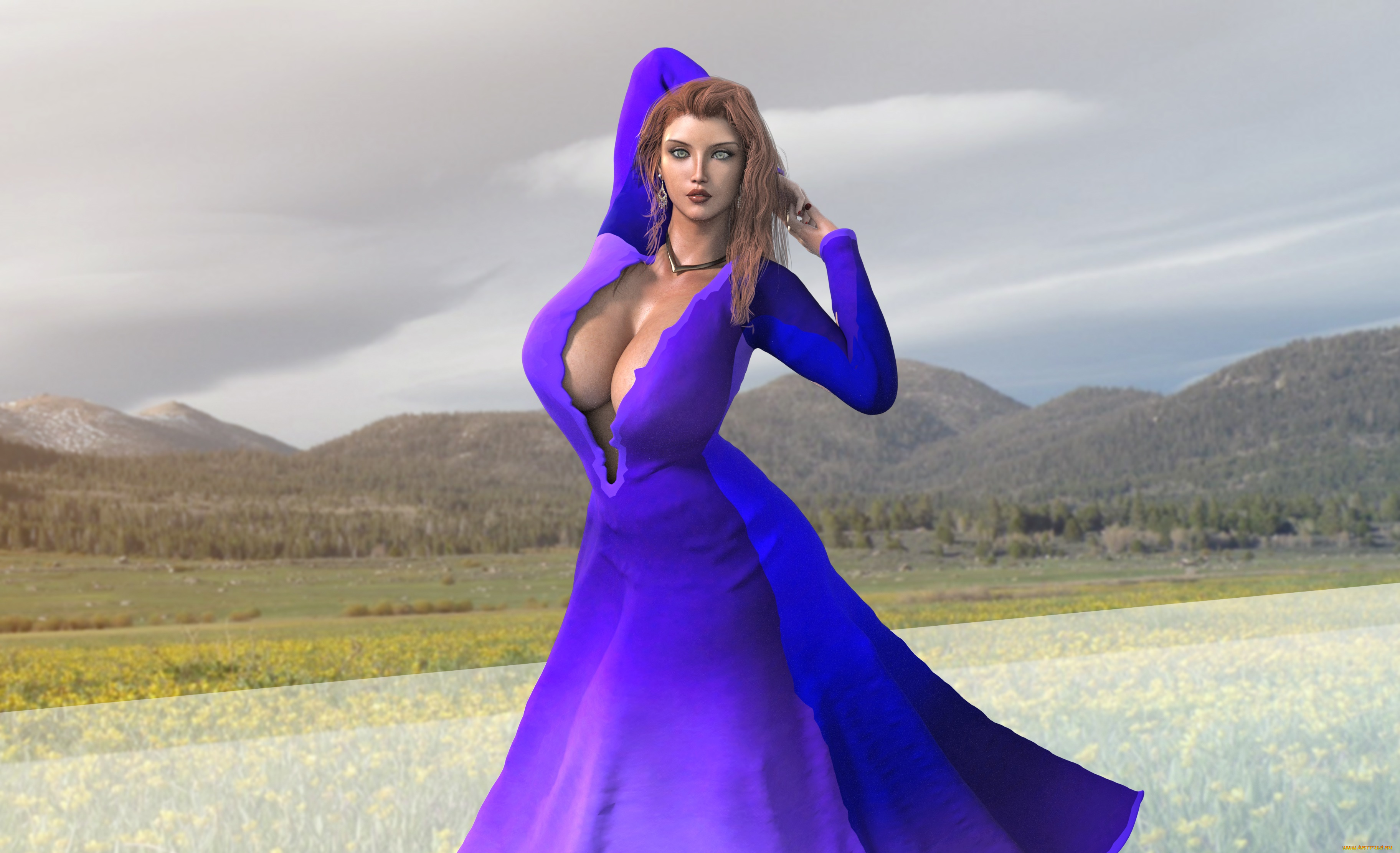 3д, графика, люди, , people, девушка, фон, взгляд