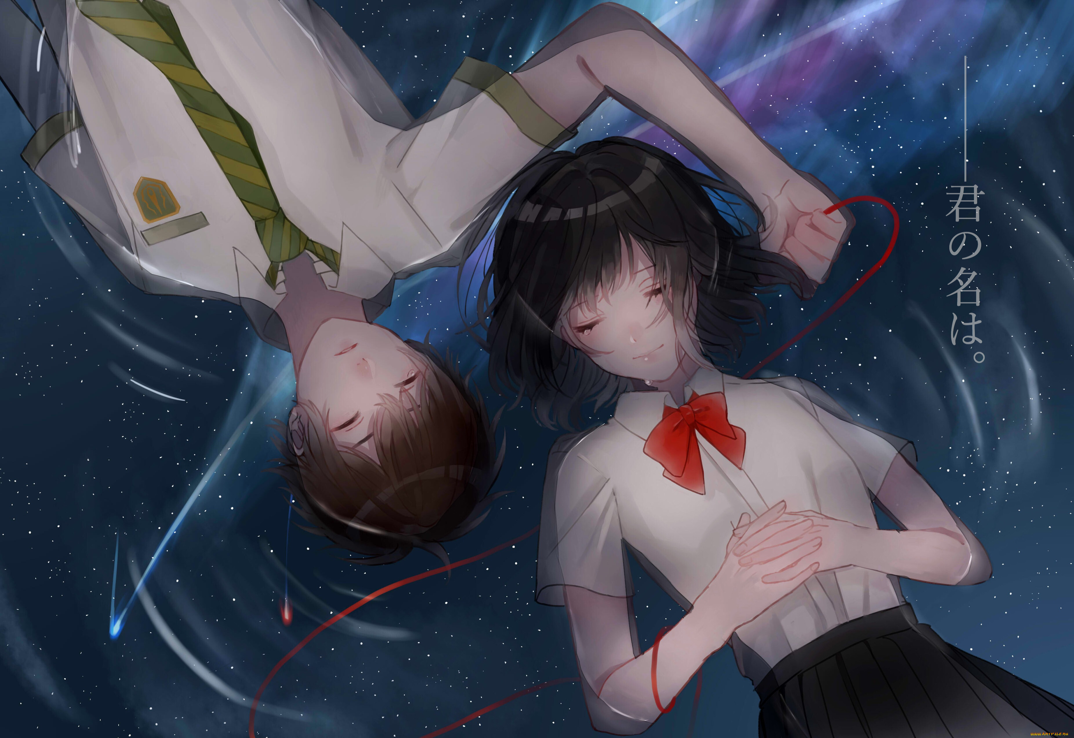 аниме, kimi, no, na, wa, tachibana, taki, miyamizu, mitsuha, kimi, no, na, wa