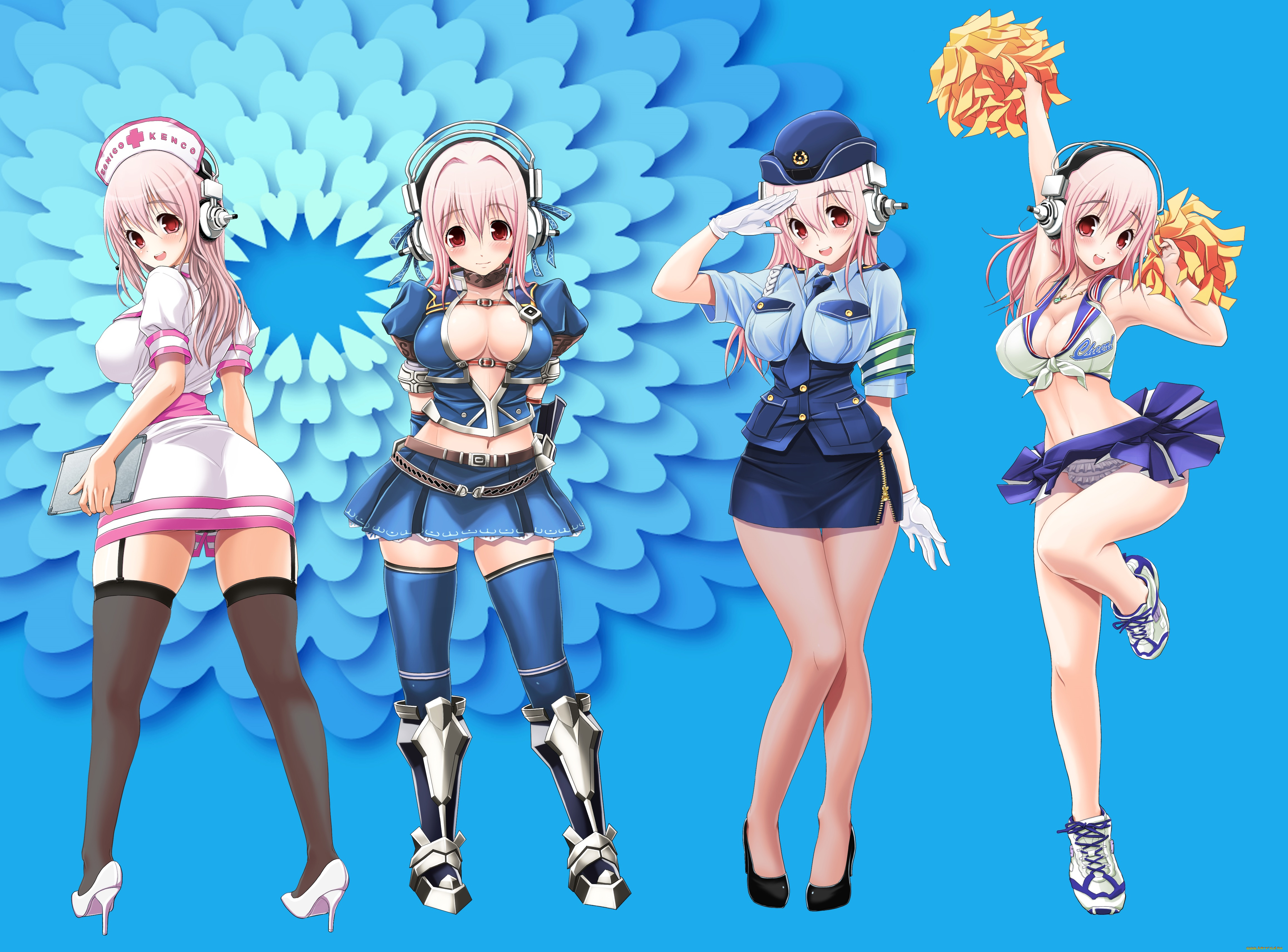 аниме, super, sonico, super, sonico
