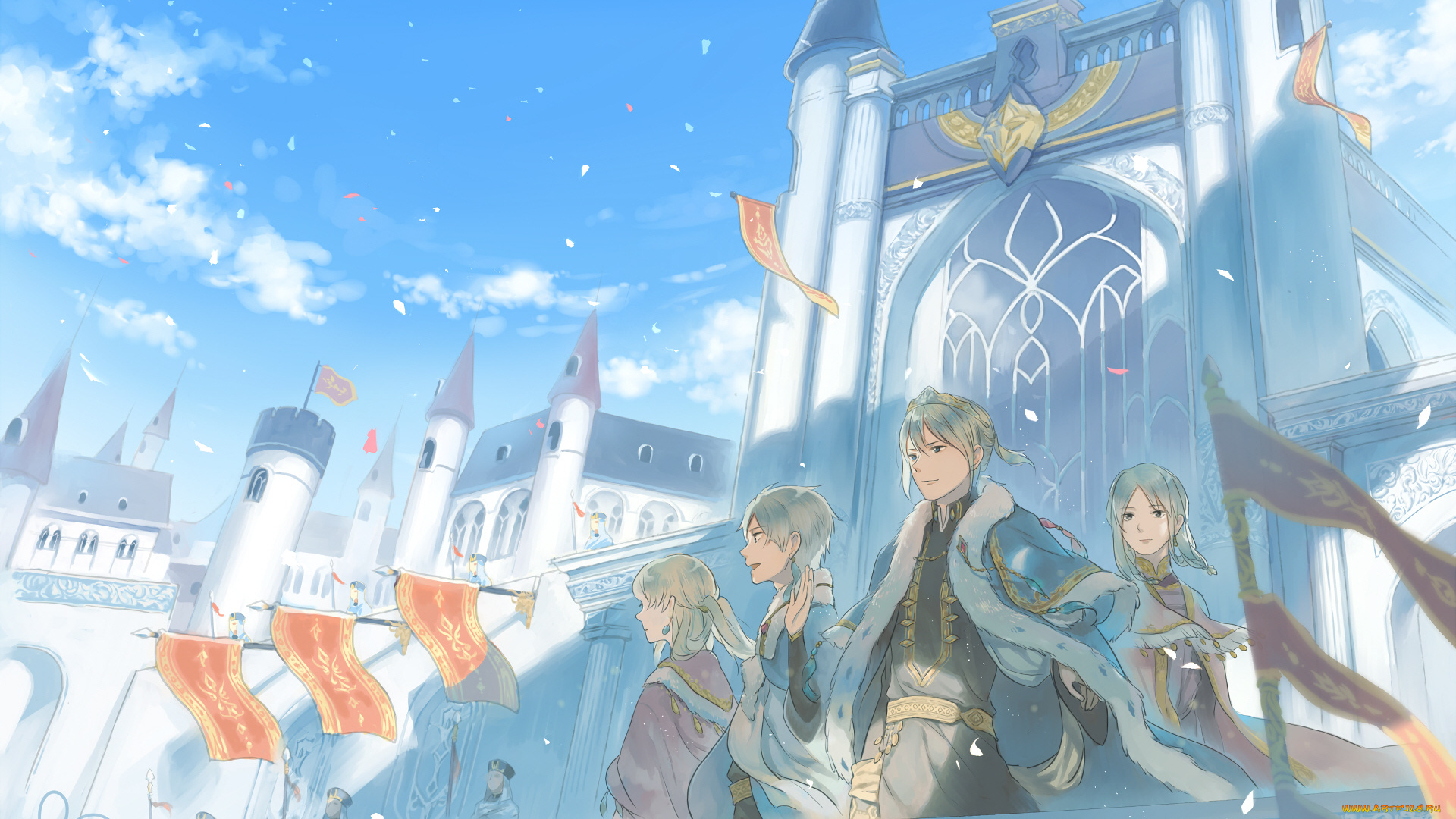 аниме, akagami, no, shirayukihime, королевство