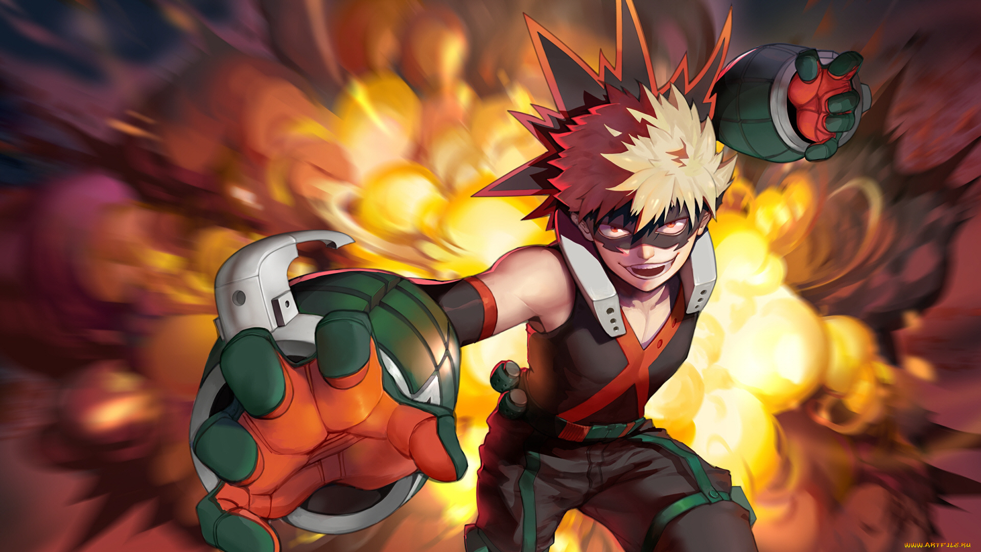 аниме, boku, no, hero, academia, бакуго