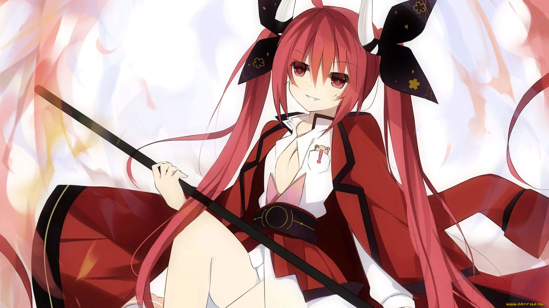 аниме, dead, or, alive, девушка, фон, взгляд