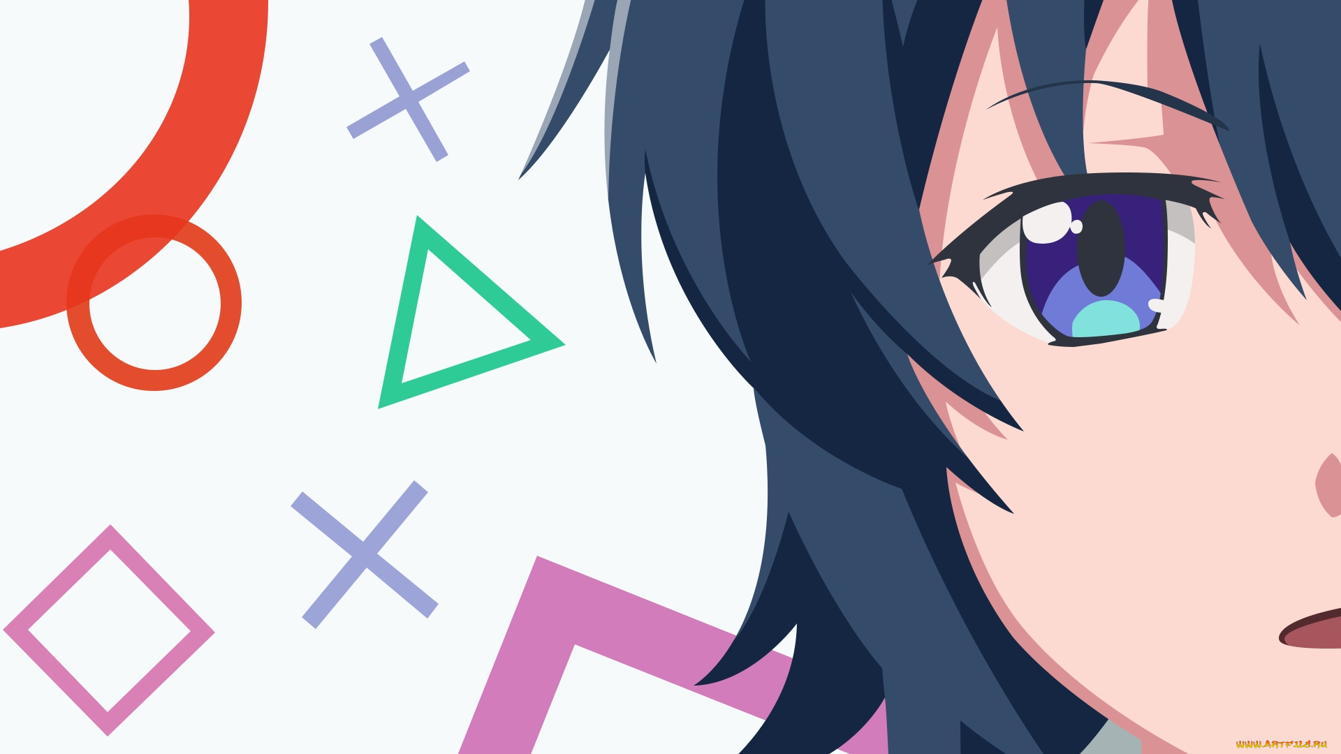 аниме, gamers, взгляд, фон, девушка