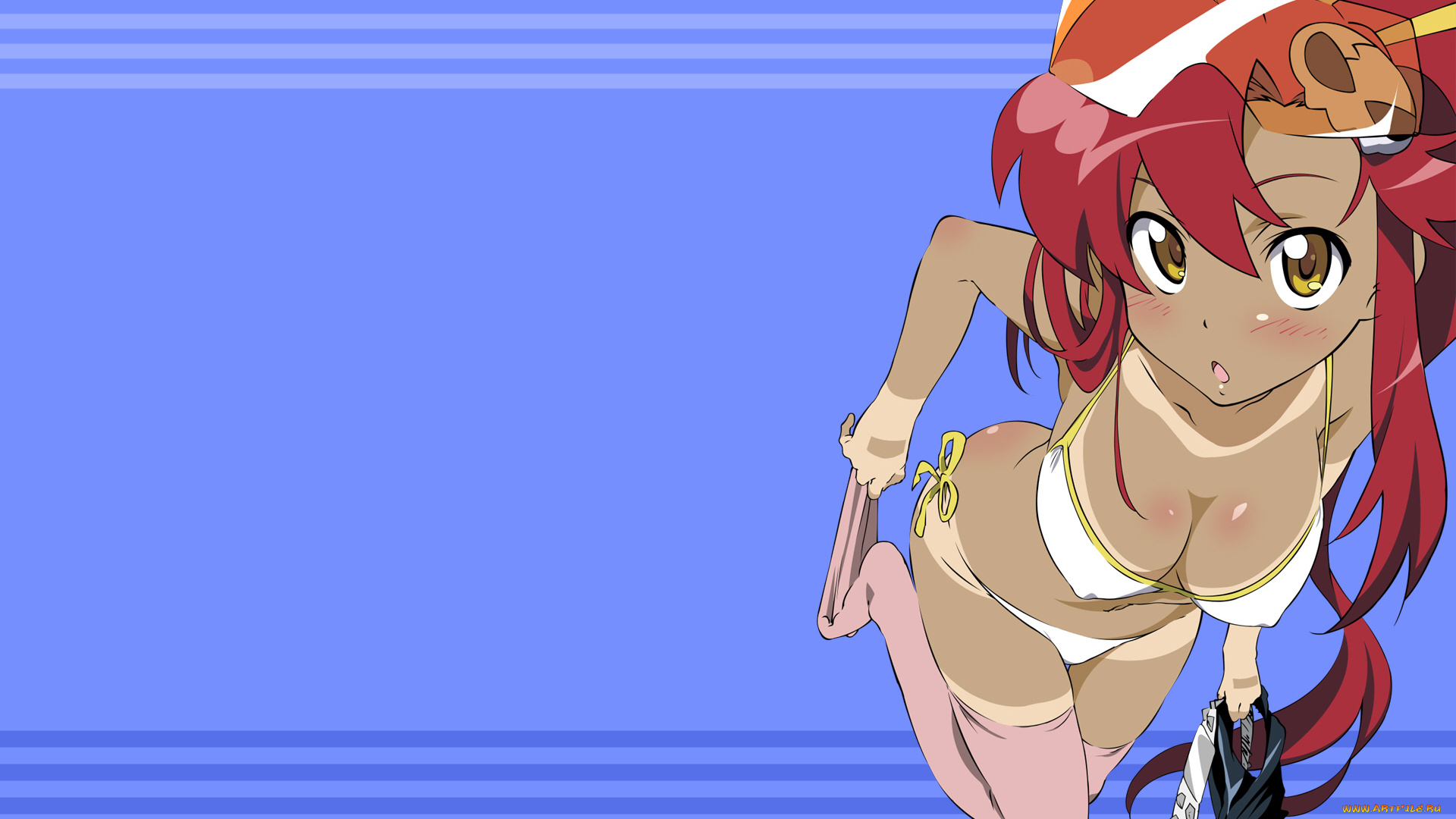 аниме, tengen, toppa, gurren-lagann, девушка