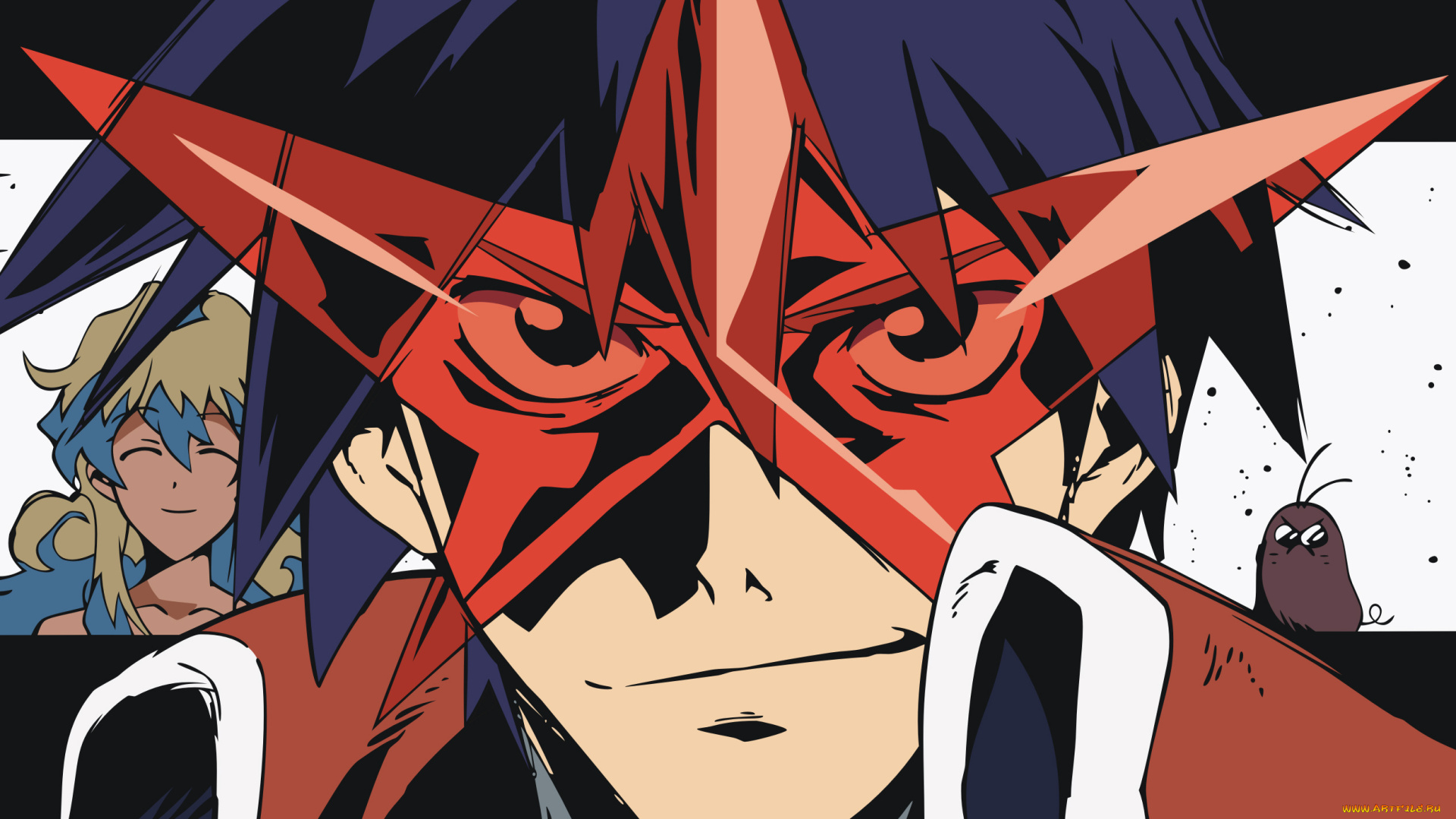 аниме, tengen, toppa, gurren-lagann, симон