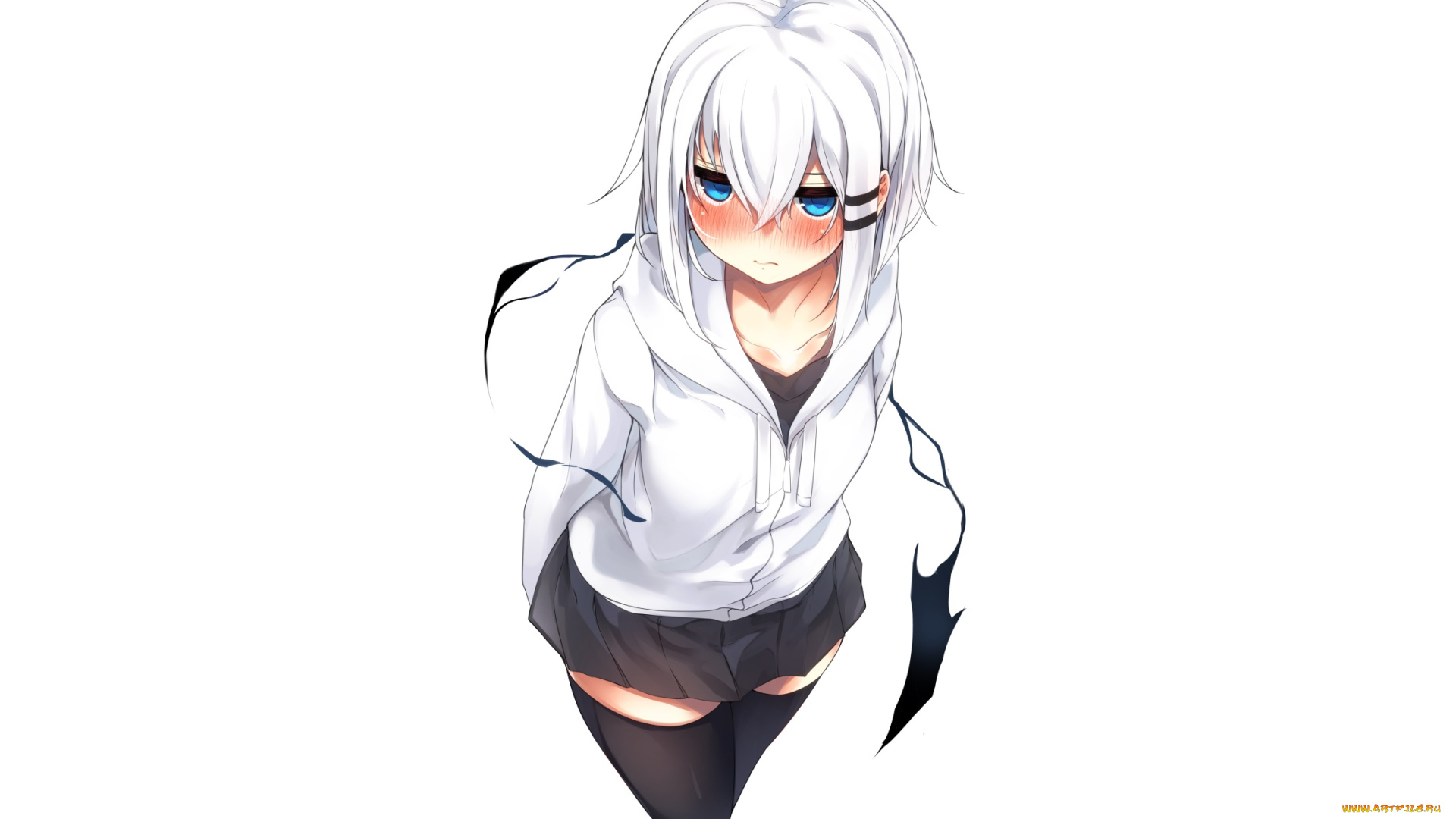 аниме, unknown, , другое, девушка, взгляд, фон