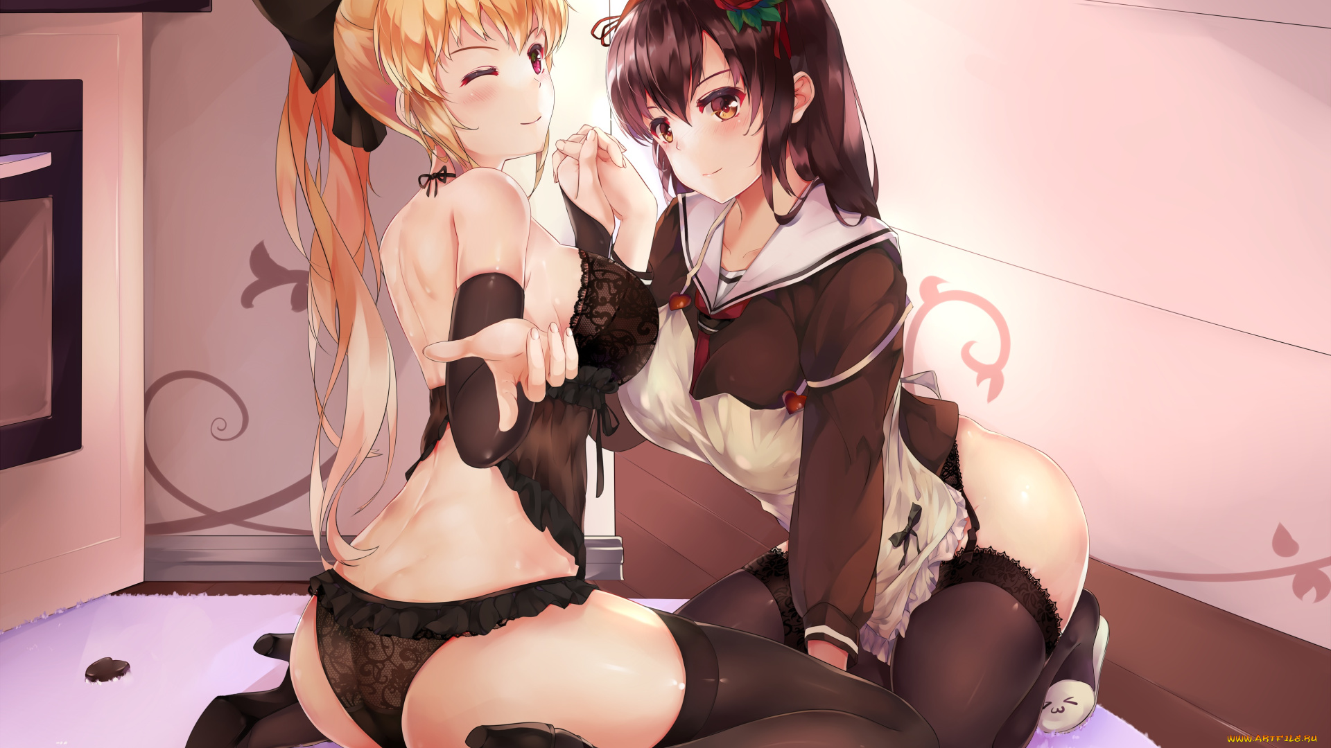 аниме, unknown, , другое, фон, взгляд, девушка