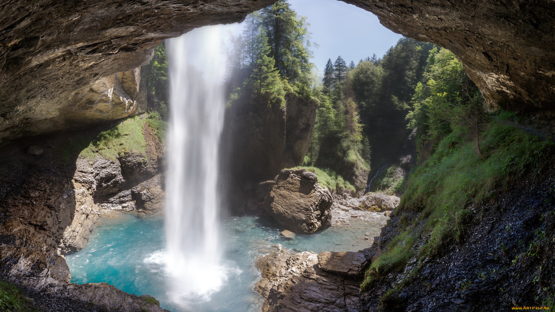 природа, водопады, простор