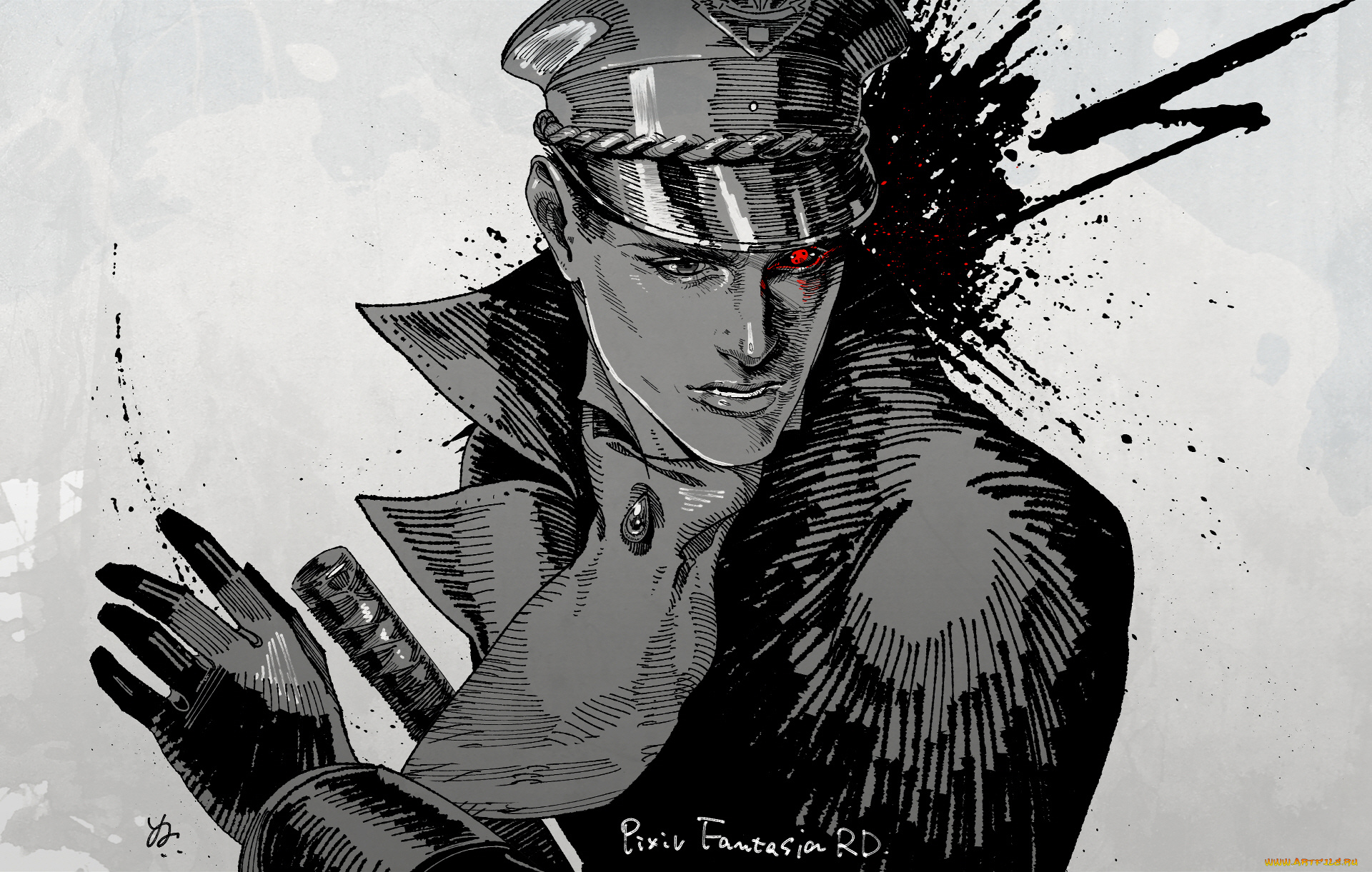 аниме, pixiv, fantasia, парень