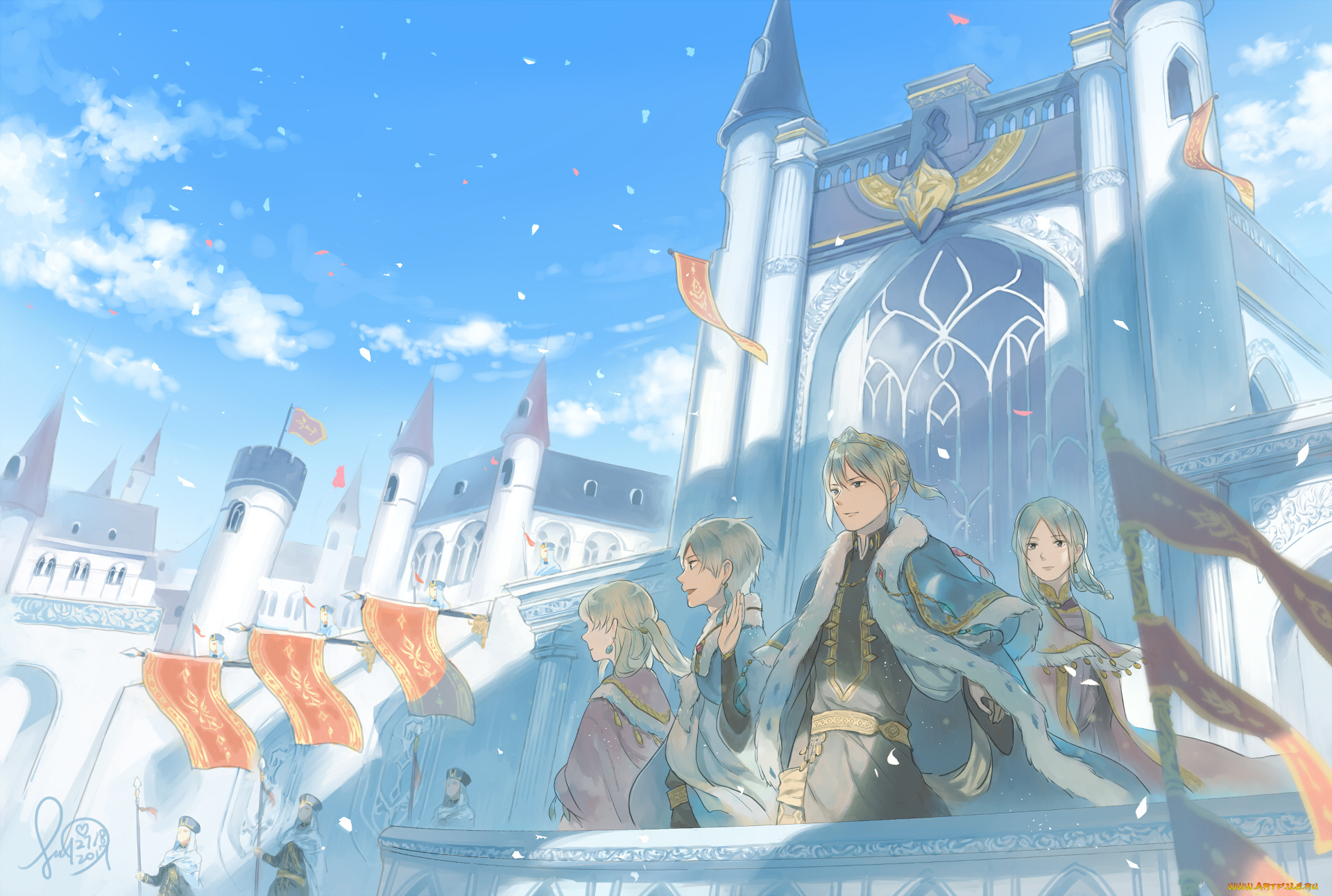 аниме, akagami, no, shirayukihime, королевство