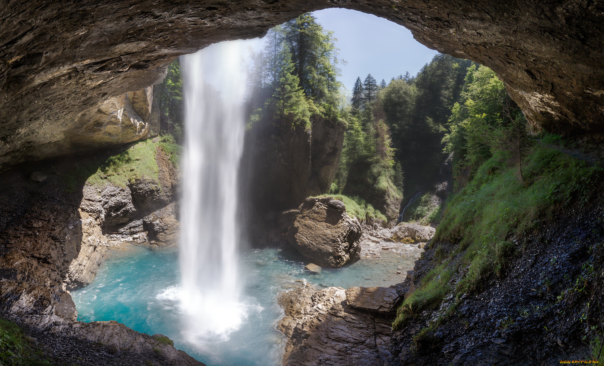 природа, водопады, простор