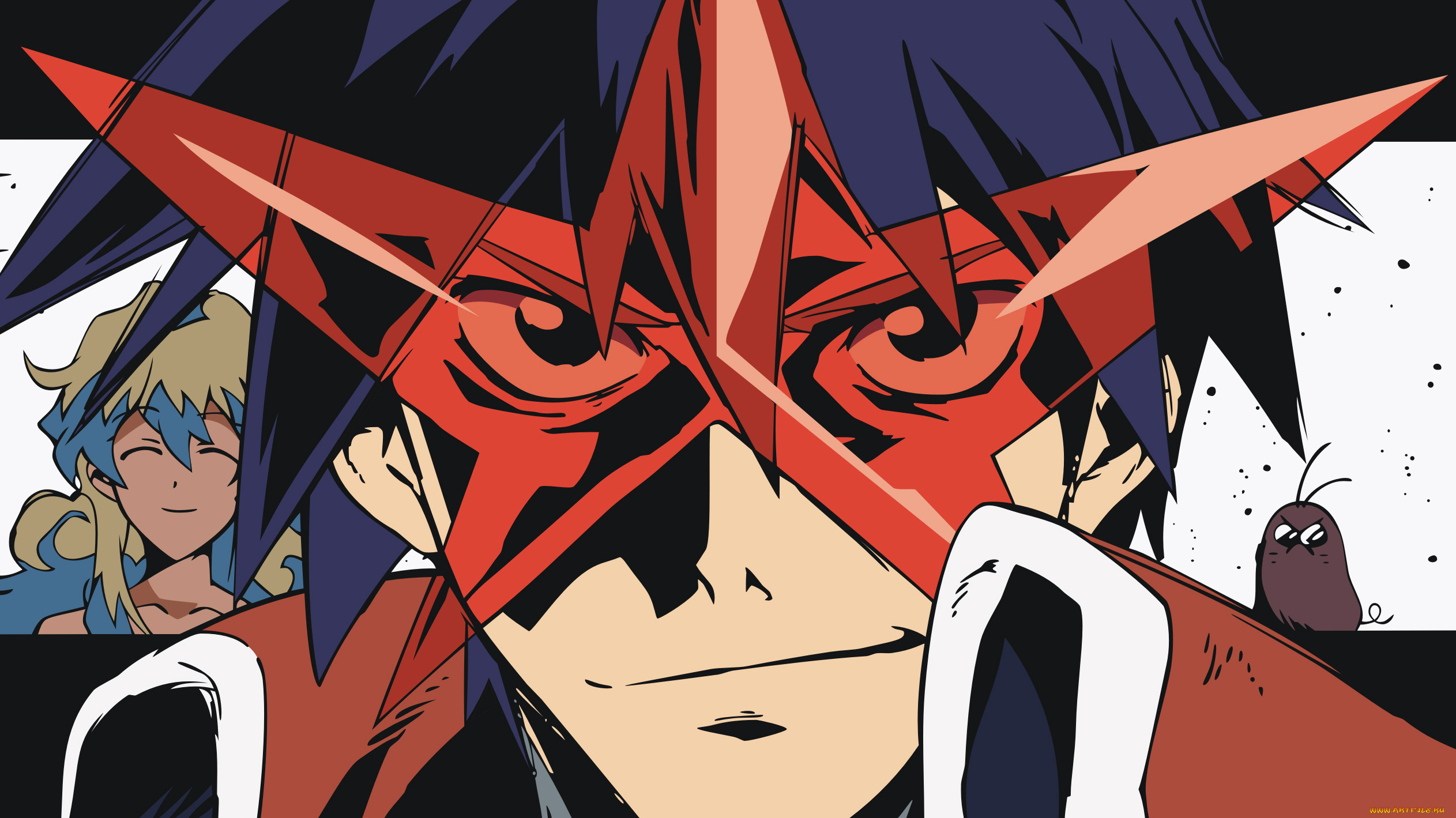 аниме, tengen, toppa, gurren-lagann, симон