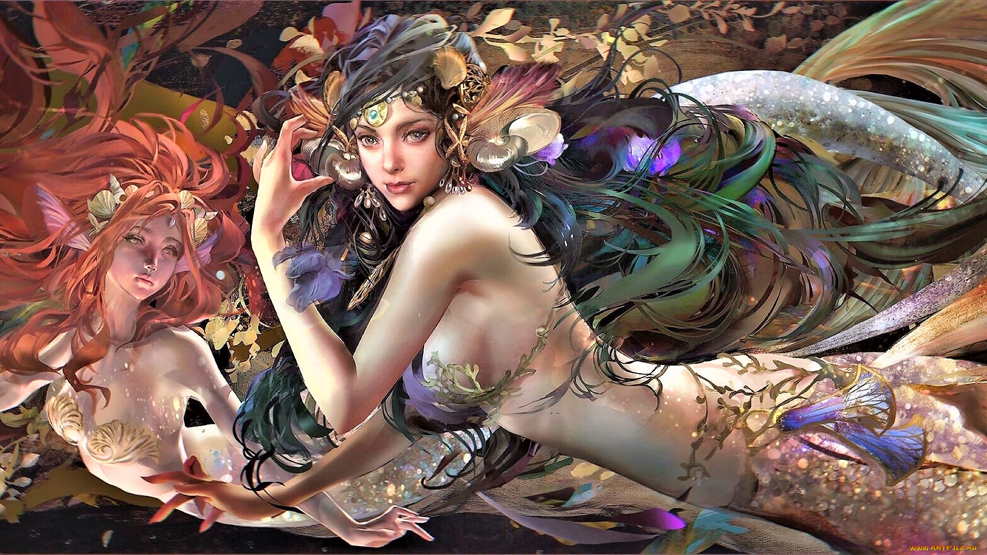 фэнтези, русалки, девушки