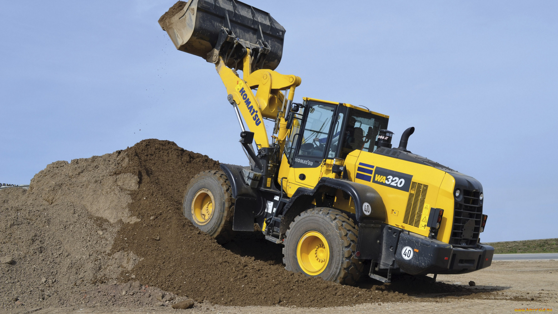 техника, фронтальные, погрузчики, komatsu