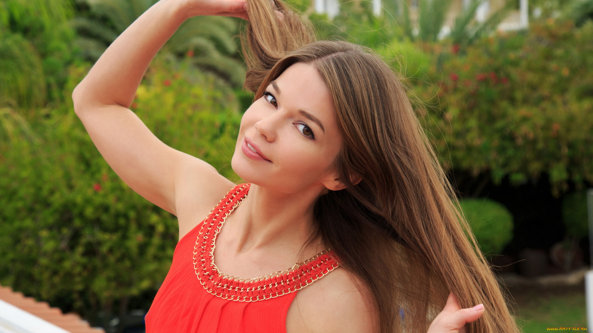 девушки, екатерина, котёнова, красное, платье