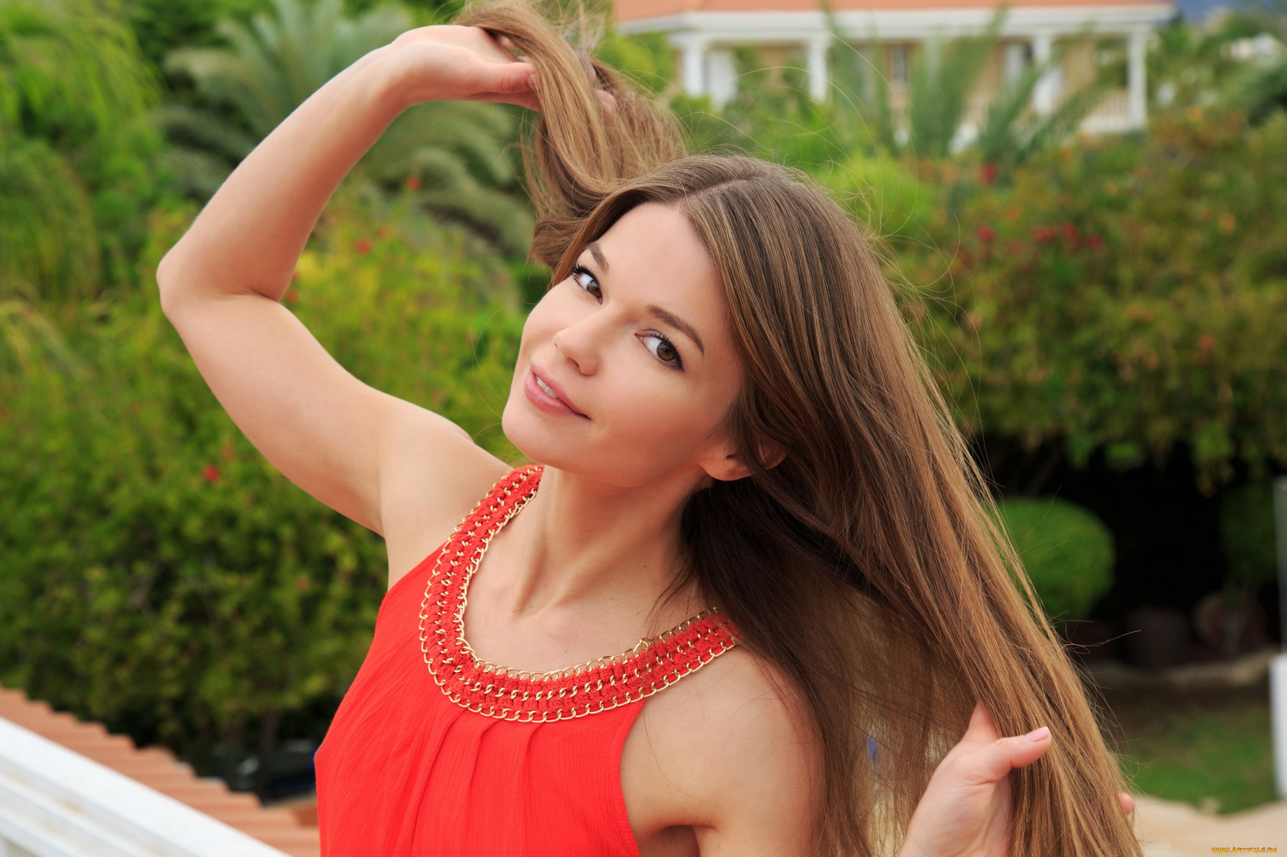 девушки, екатерина, котёнова, красное, платье