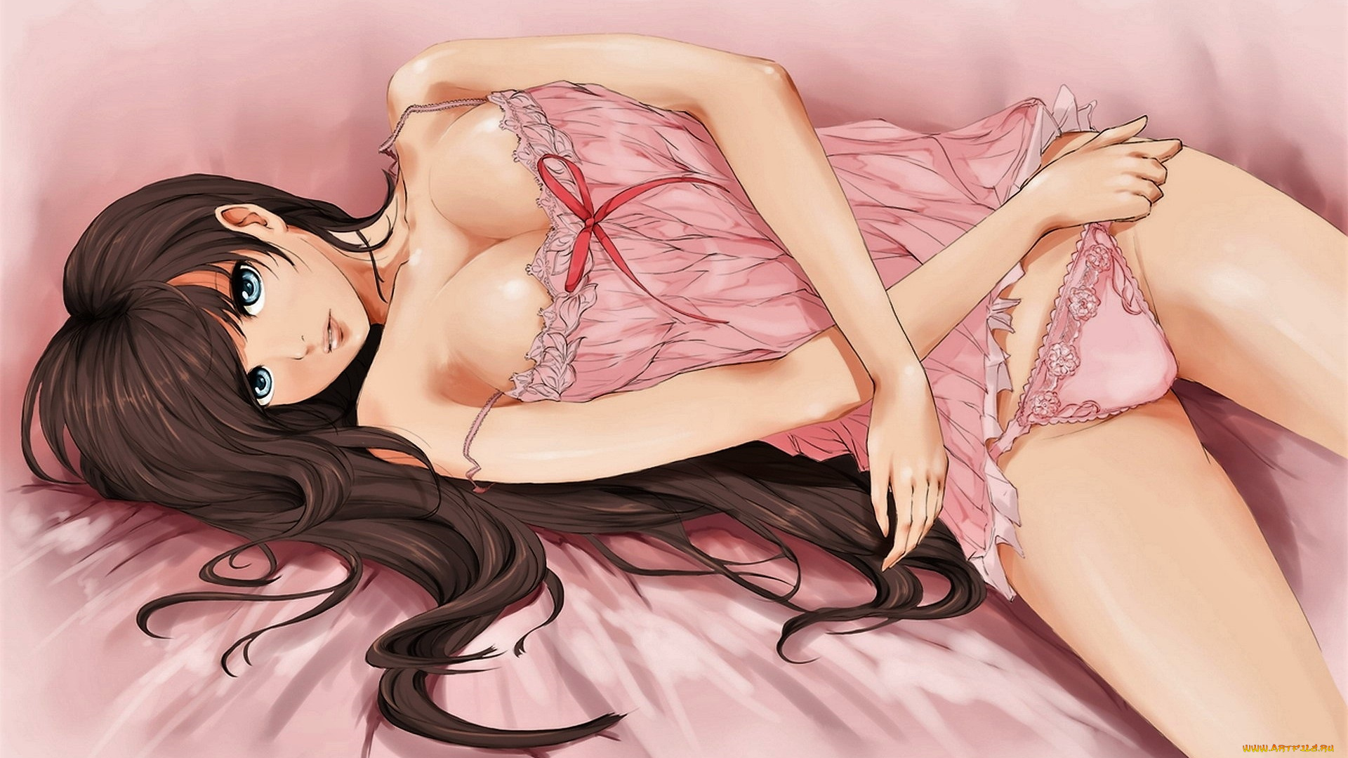 аниме, unknown, , другое, , девушка, белье