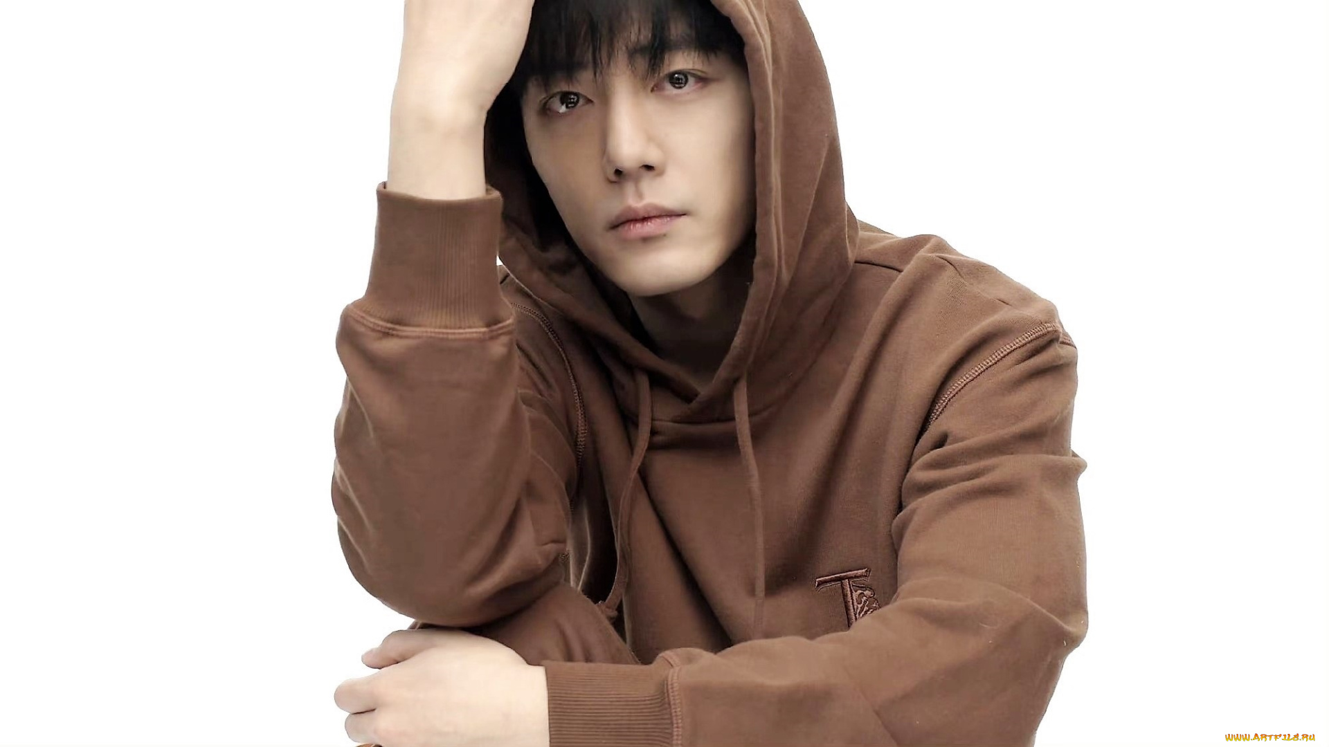 мужчины, xiao, zhan, актер, толстовка, капюшон