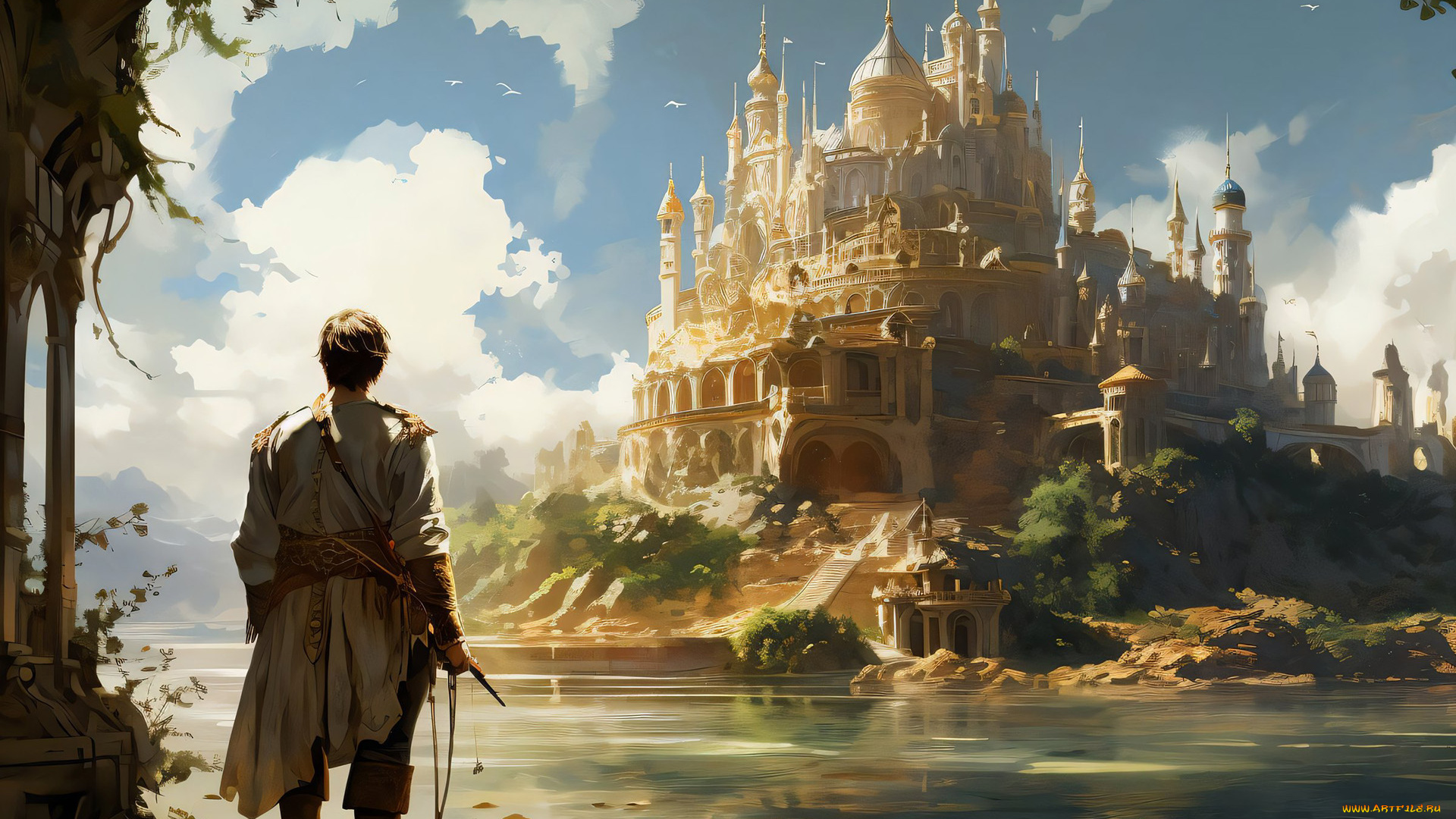 сказка, о, царе, салтане, от, нейросети, фэнтези, замки, нейросети, графика, нейроарт, ai, art, нейронные, сети, рисунки, нейро, искусство