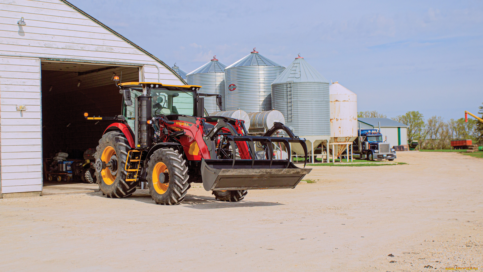 техника, фронтальные, погрузчики, versatile