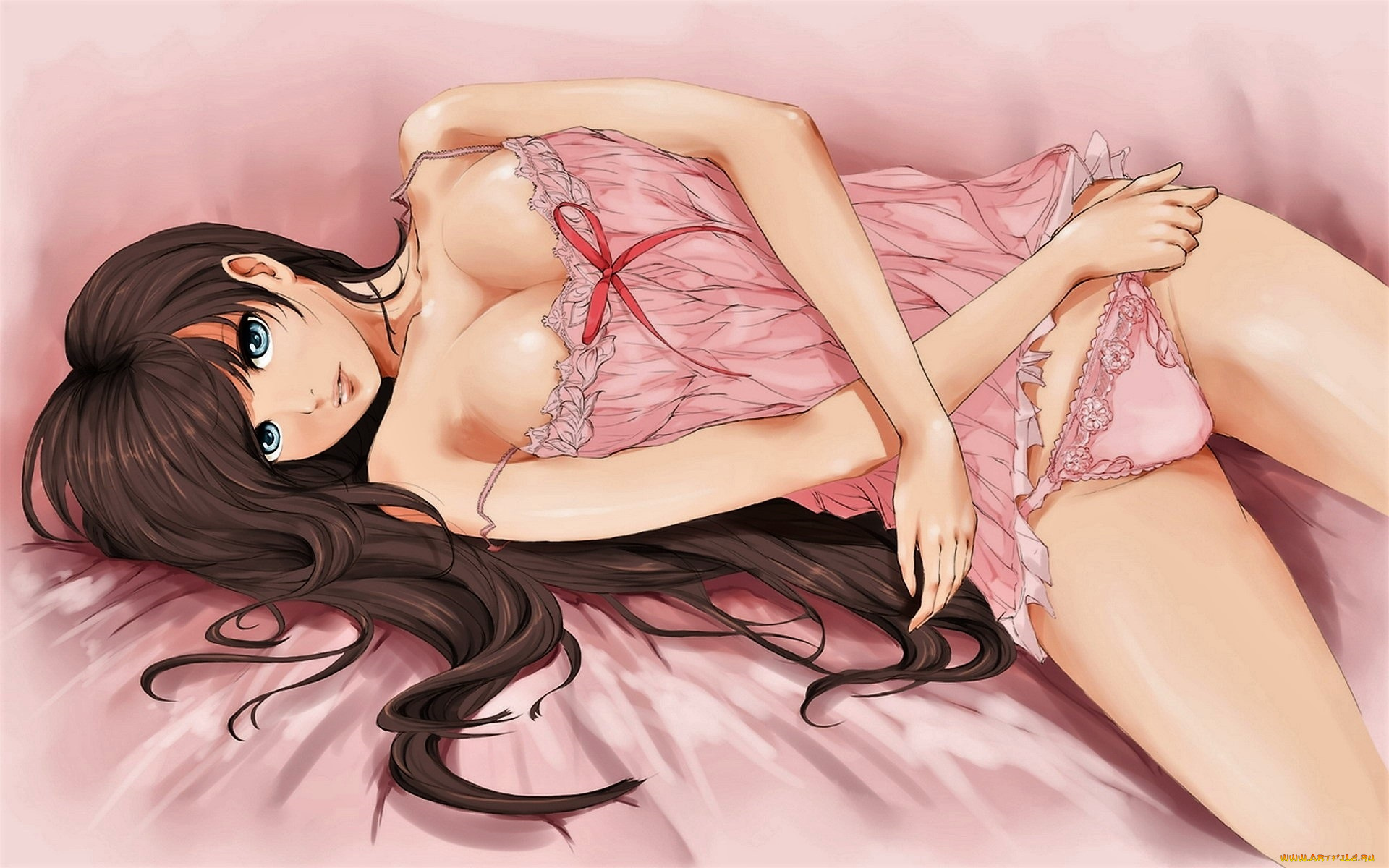 аниме, unknown, , другое, , девушка, белье