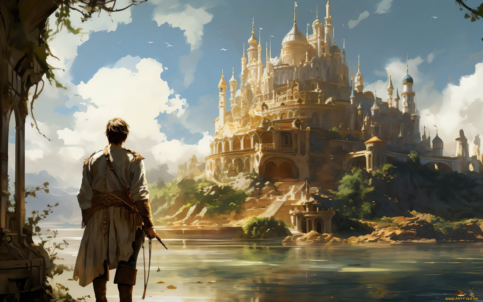 сказка, о, царе, салтане, от, нейросети, фэнтези, замки, нейросети, графика, нейроарт, ai, art, нейронные, сети, рисунки, нейро, искусство