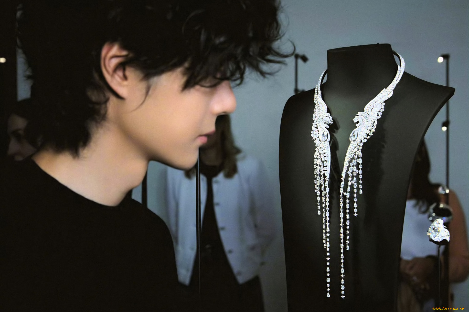 мужчины, wang, yi, bo, актер, кудри, свитер, манекены, украшения