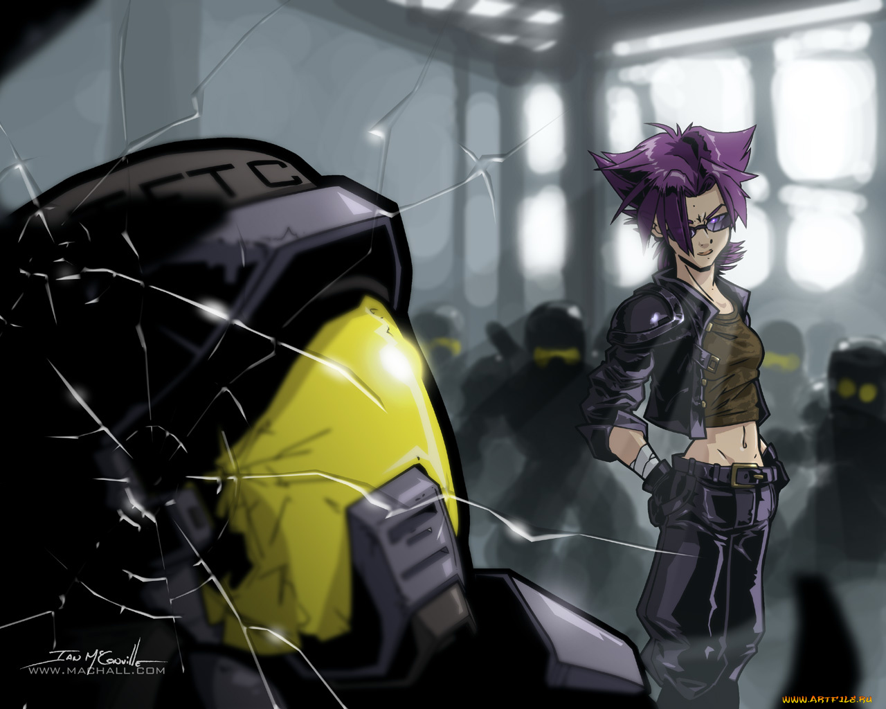 аниме, weapon, blood, technology