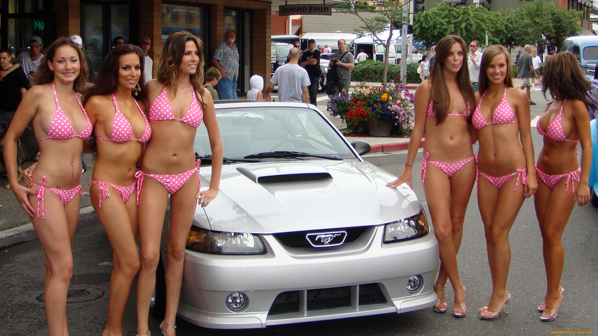 автомобили, авто, девушками