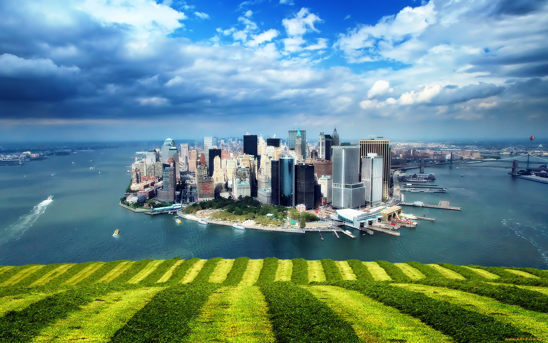 города, нью, йорк, сша