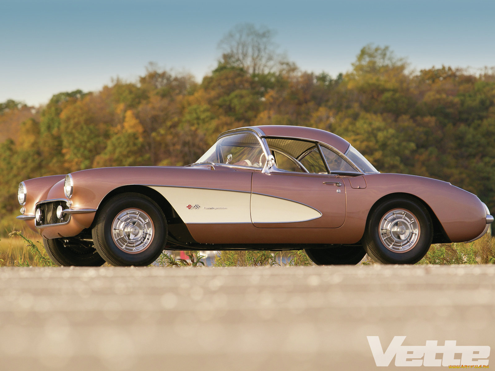 1957, chevrolet, corvette, автомобили