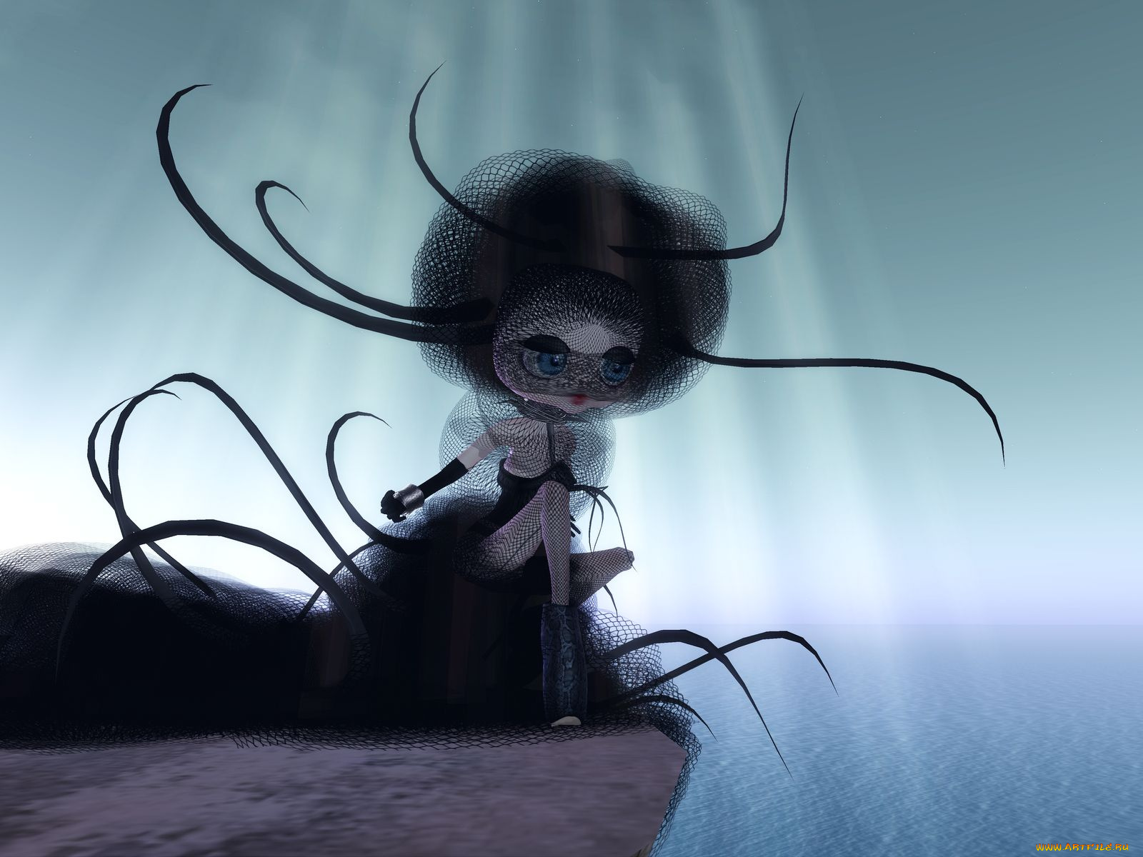 3д, графика, fantasy, фантазия, девушка