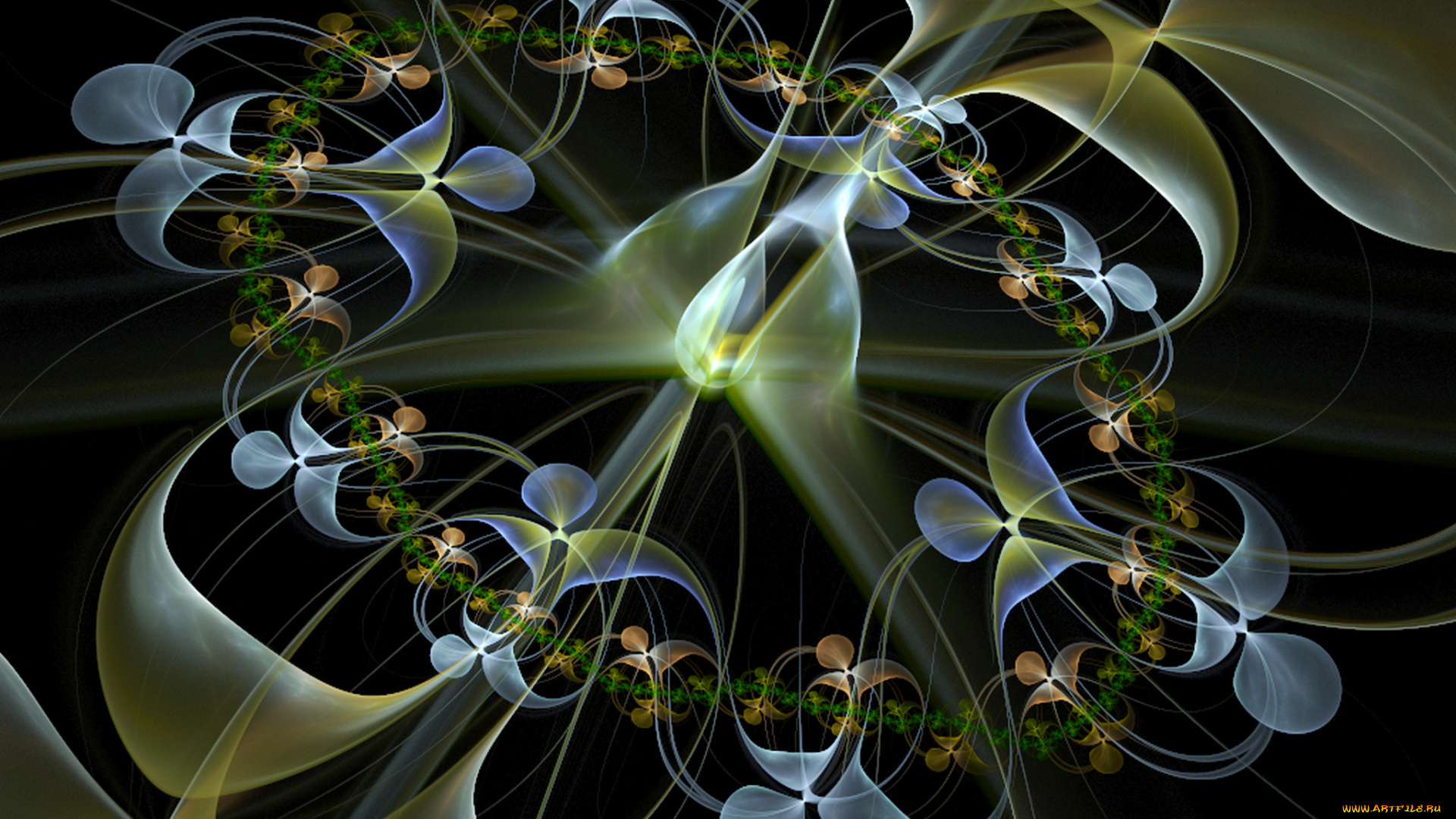 3д, графика, fractal, фракталы, узор, фрактал, тёмный