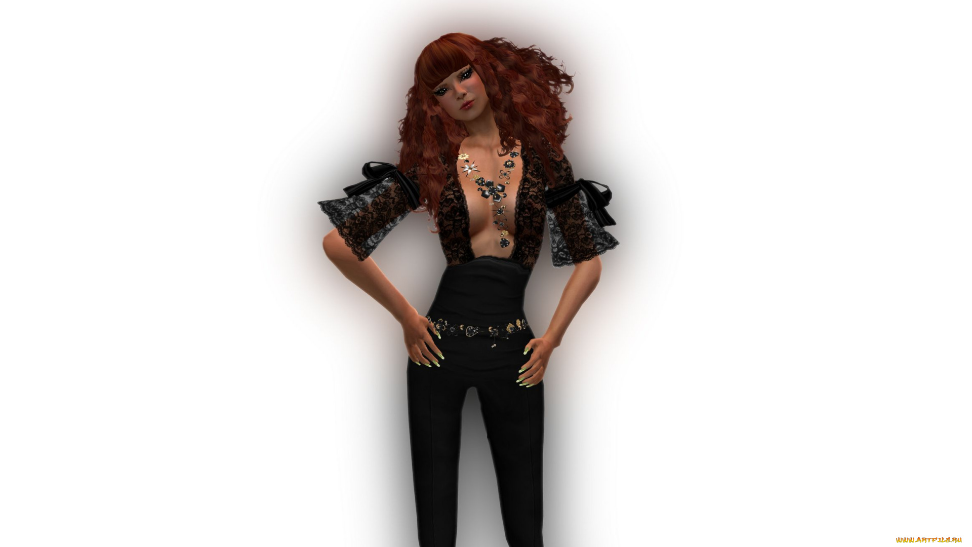 3д, графика, people, люди, брюки, кружево