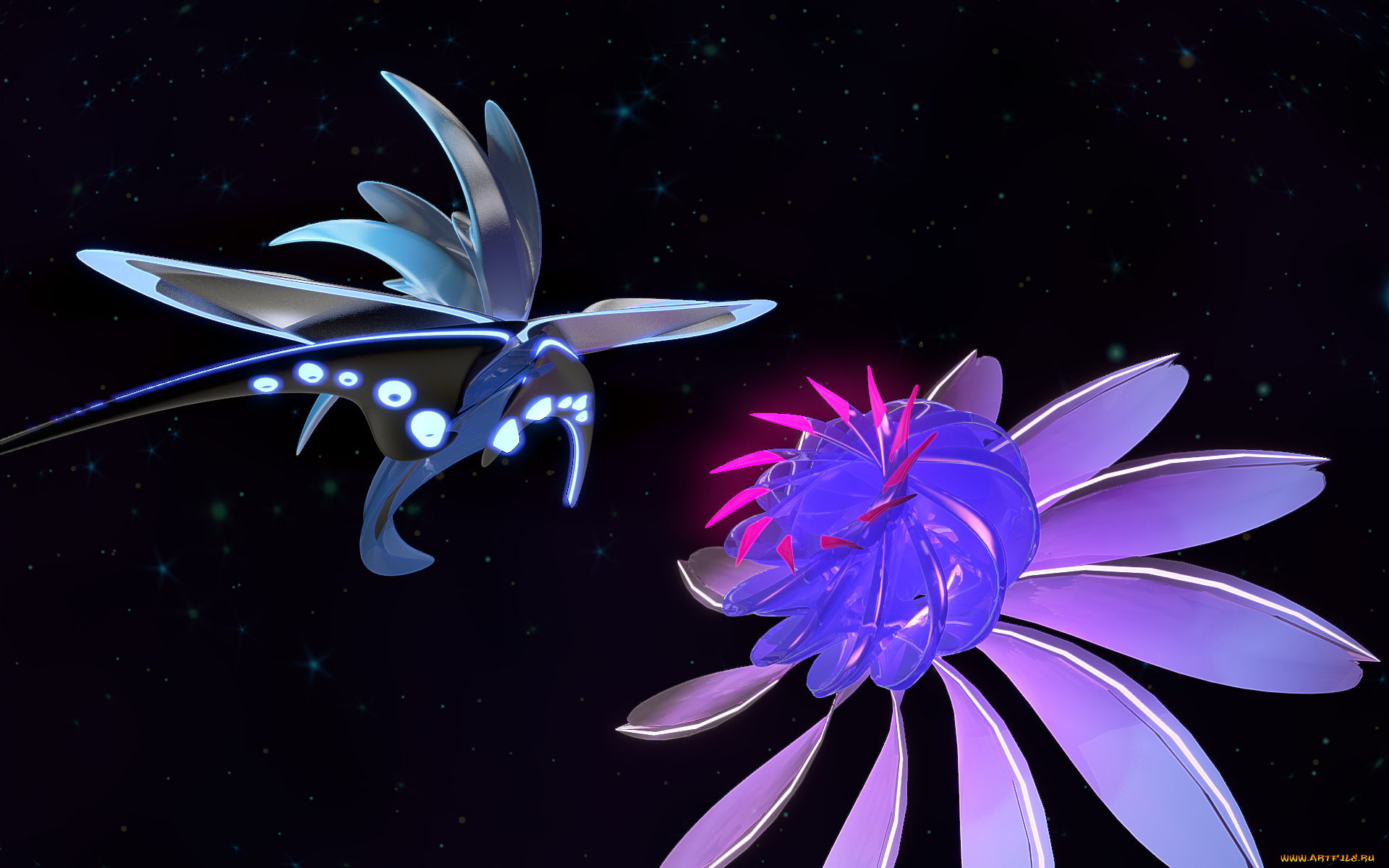 3д, графика, abstract, абстракции, тёмный, фон, абстракция