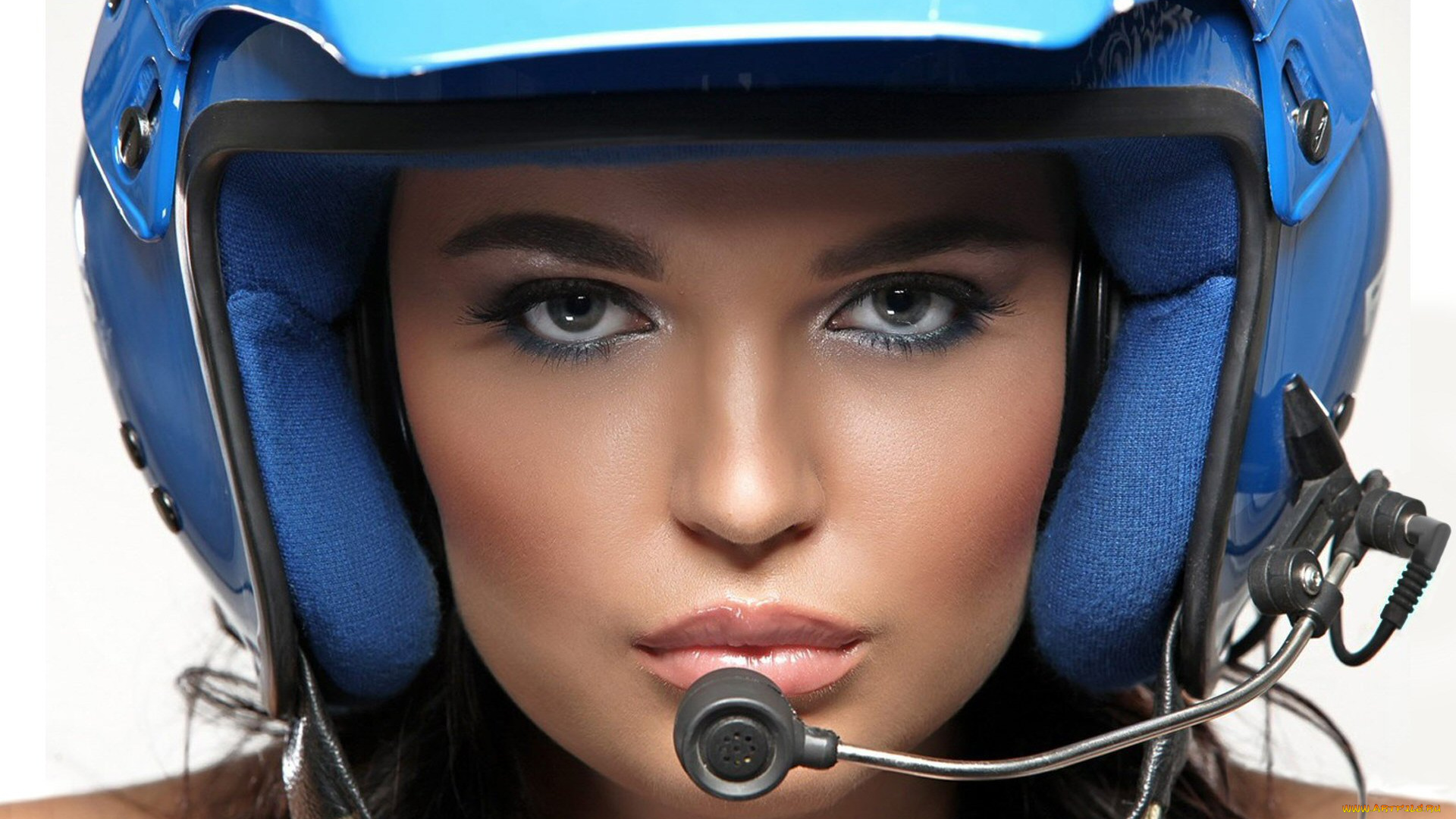 -Unsort, Лица, Портреты, blue, grace, девушки, unsort, лица, портреты, гарнитура, шлем, девушка