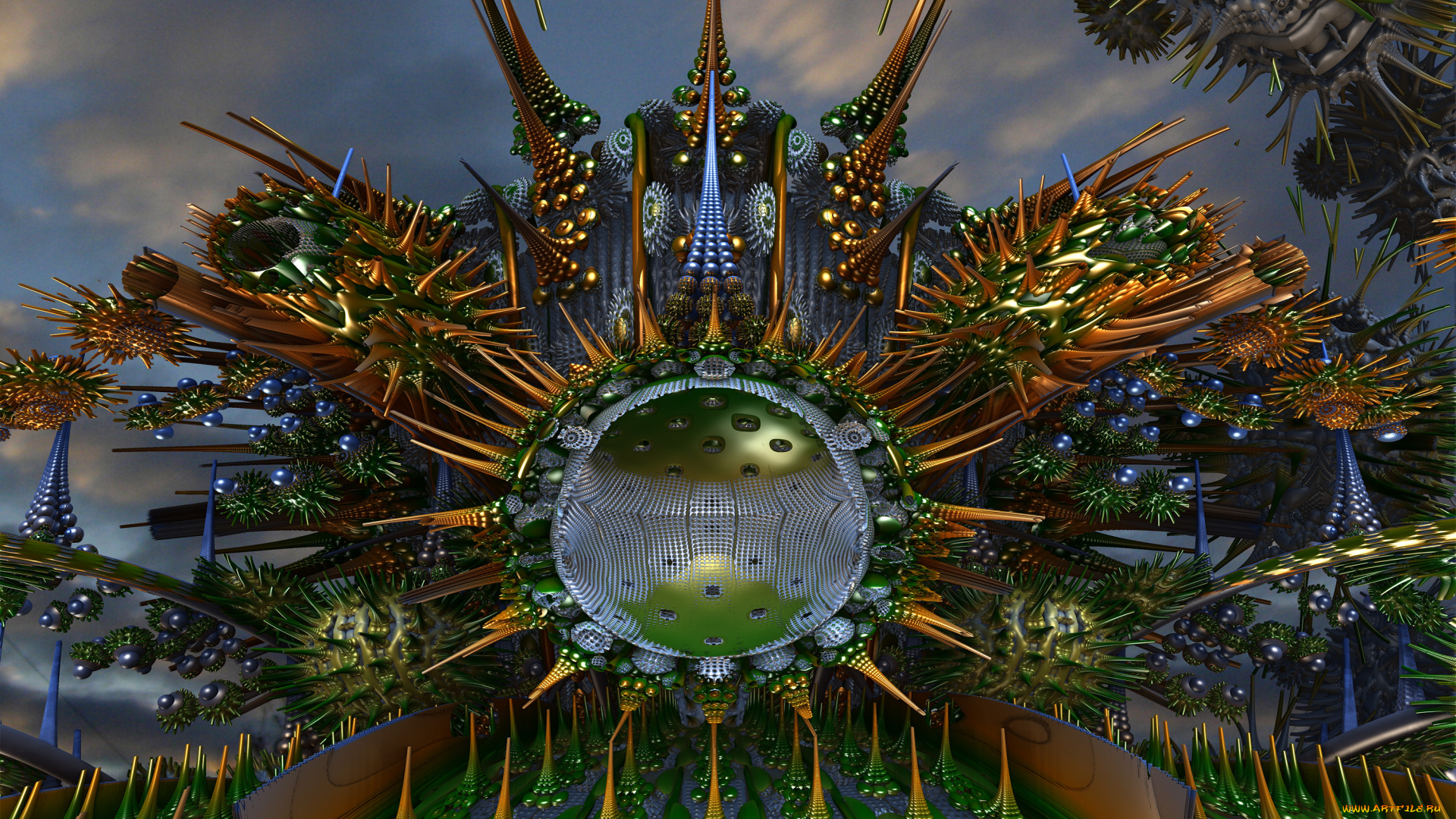 3д, графика, fractal, фракталы, узор, цвета, фон