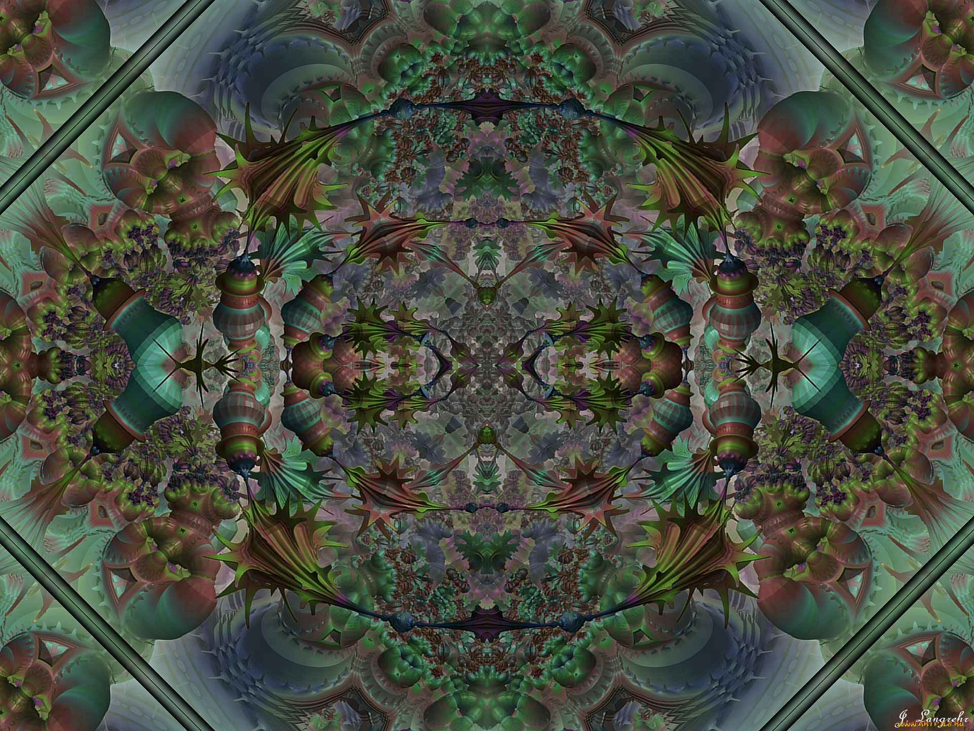 3д, графика, fractal, фракталы, узор, фон, цвета